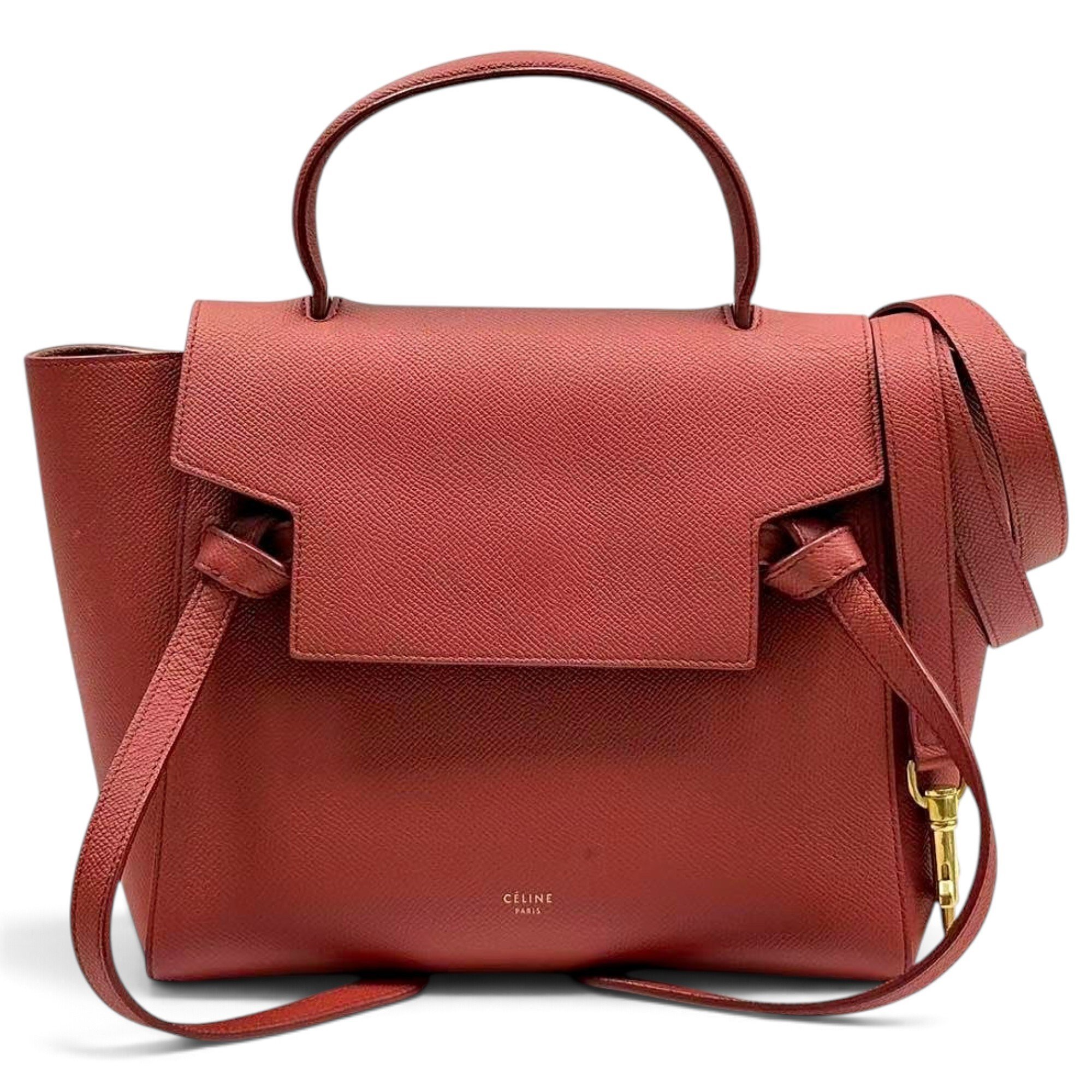 Belt leather handbag