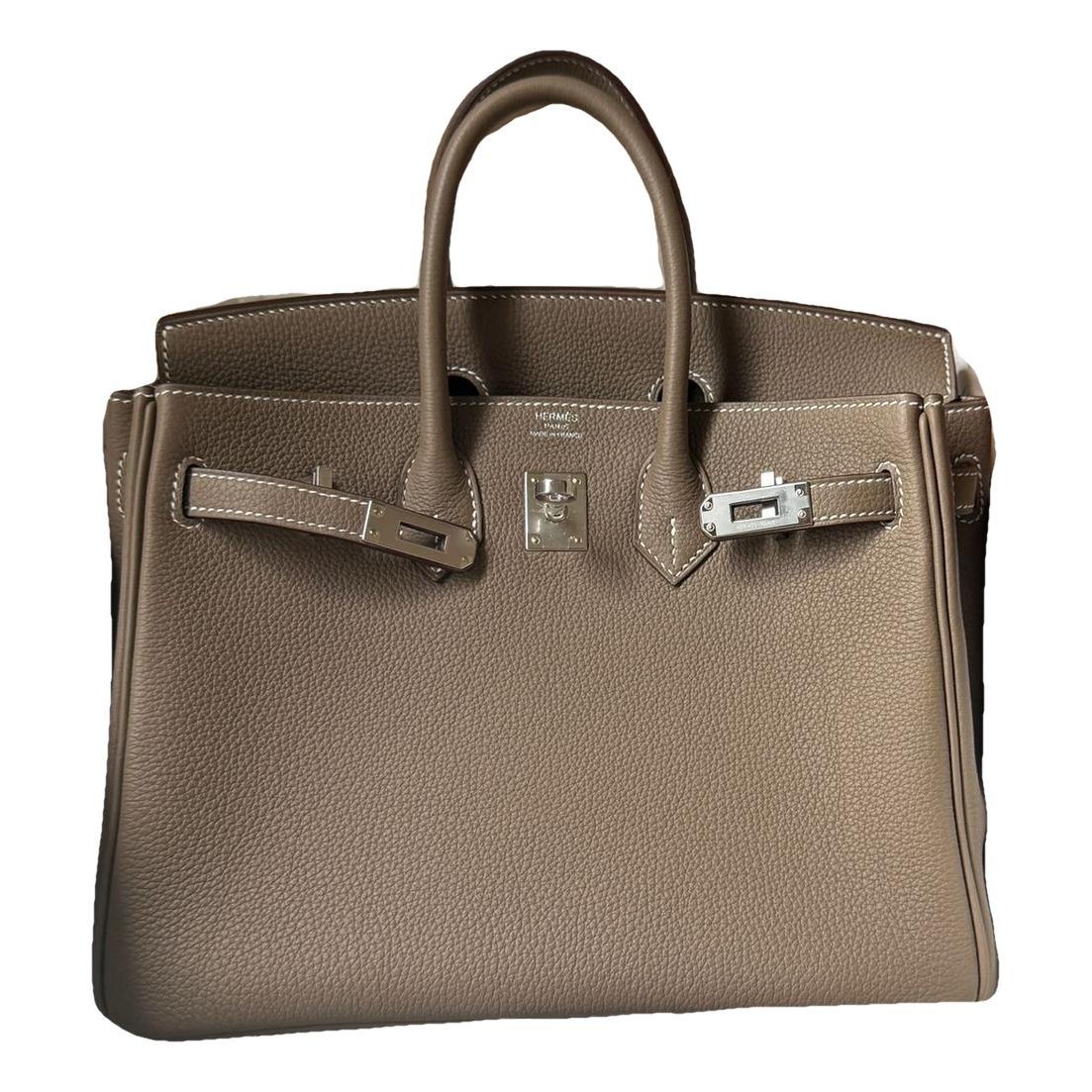Birkin 25 leather handbag
