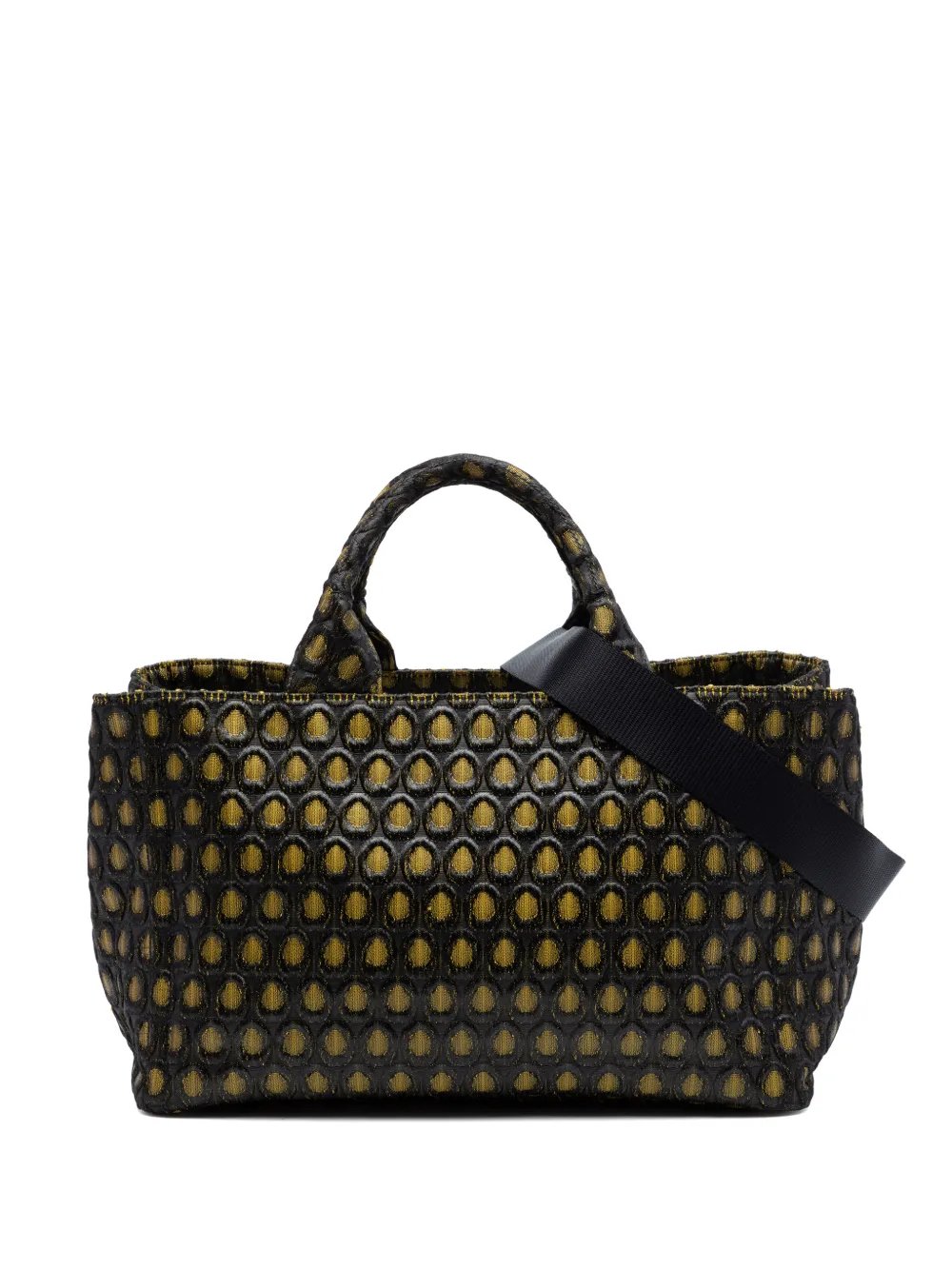 Prada 2013-2026 Tessuto Broccato Canapa Tote satchel