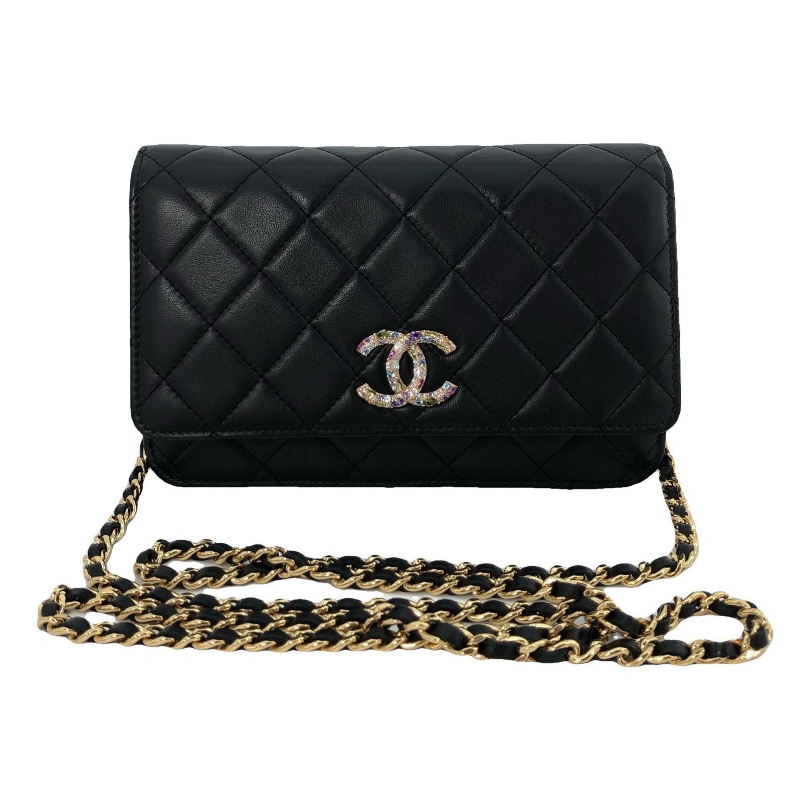 Wallet On Chain Timeless/Classique leather crossbody bag