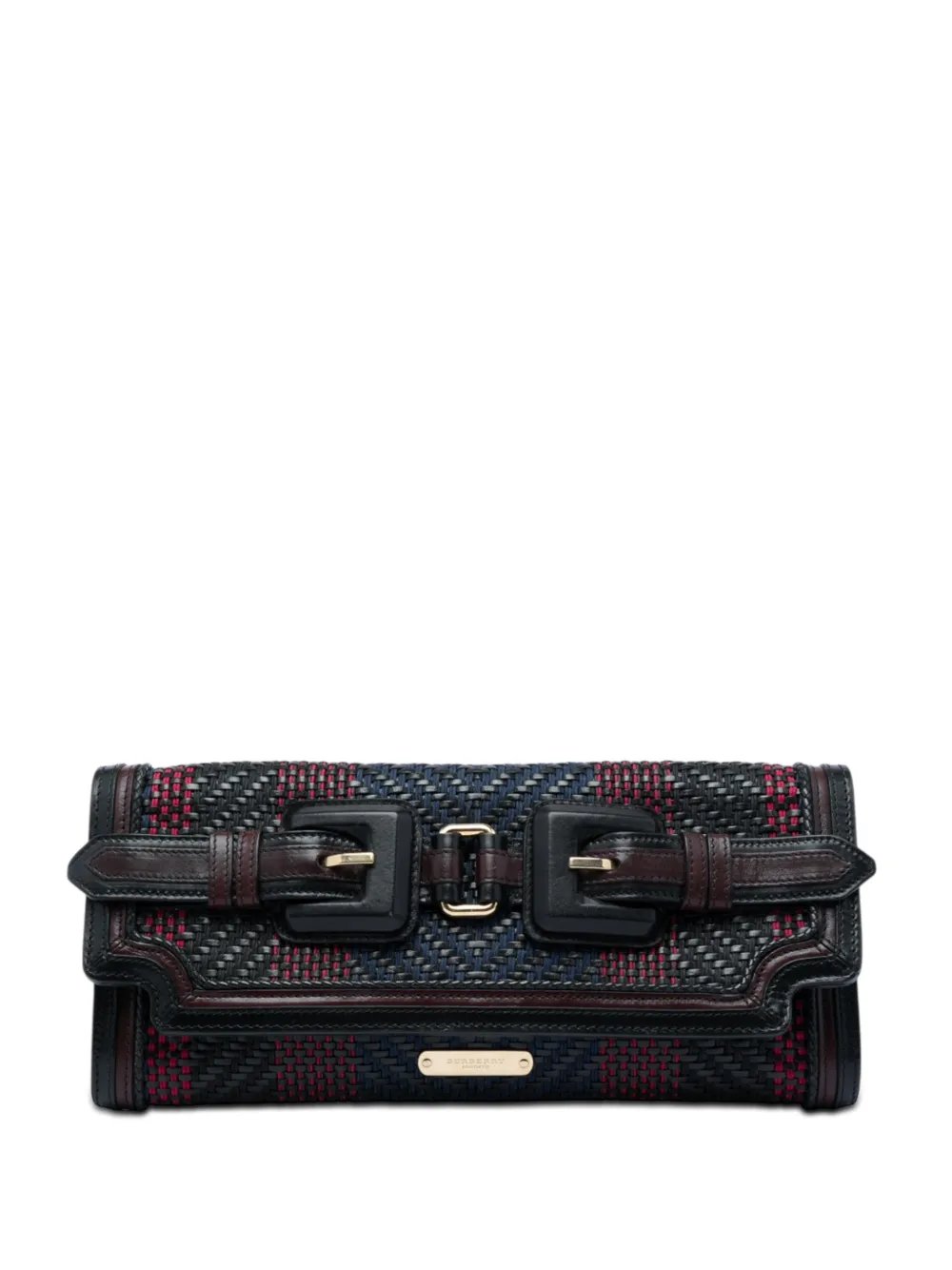 2000-2017 Prorsum Woven Buffalo Leather and Cotton clutch bag