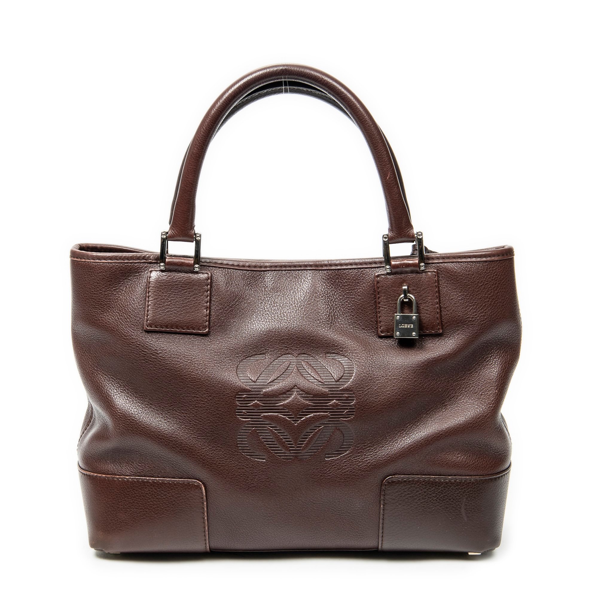 Anagram leather handbag