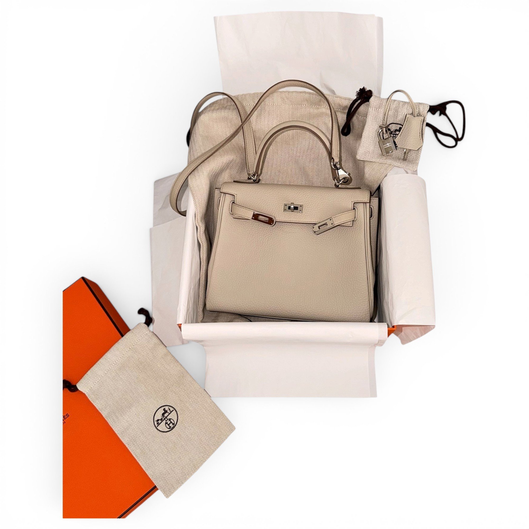 Kelly 25 leather handbag