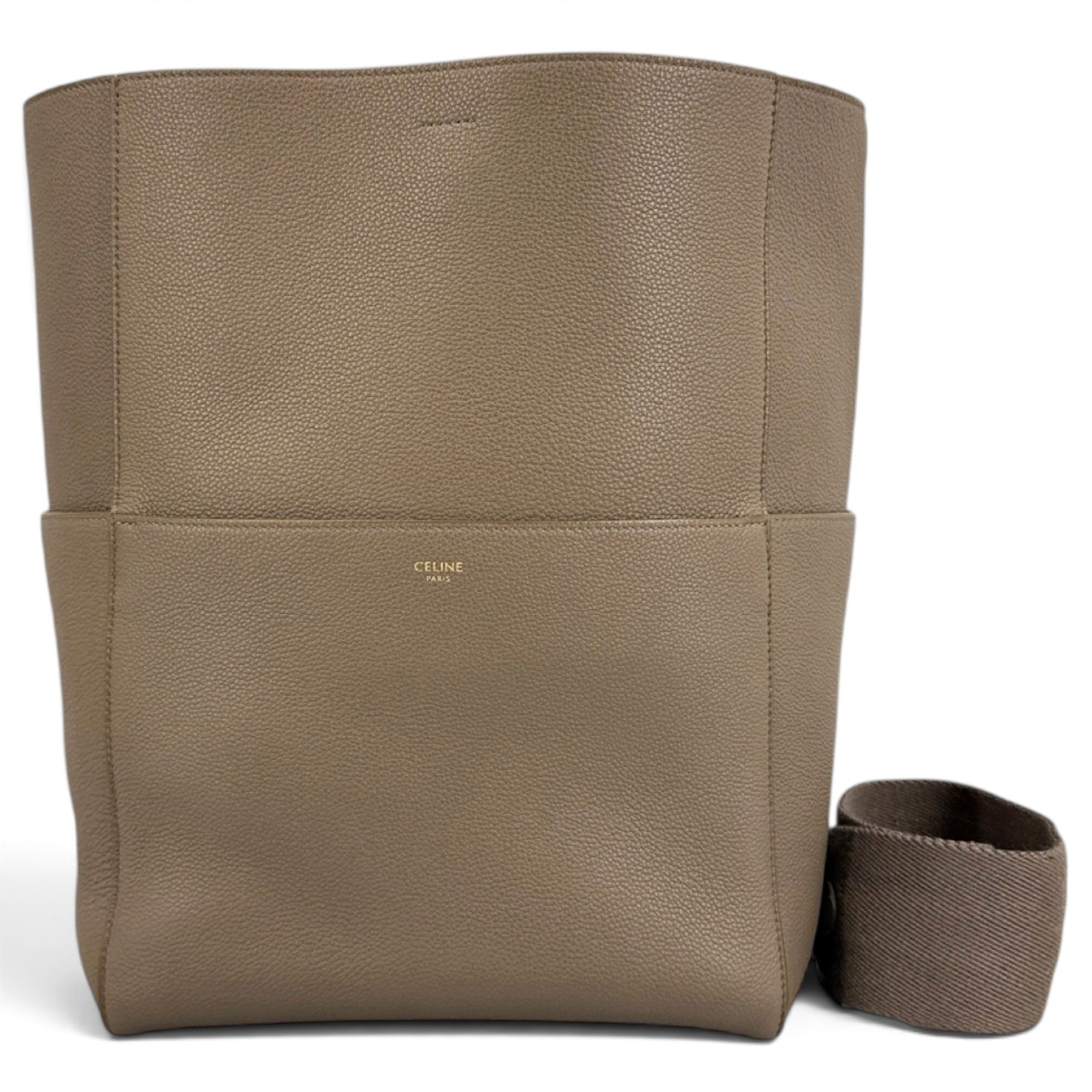 Seau Sangle leather handbag