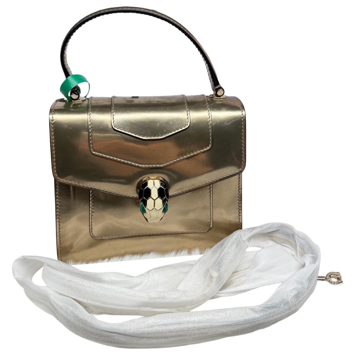 Bvlgari Serpenti patent leather handbag
