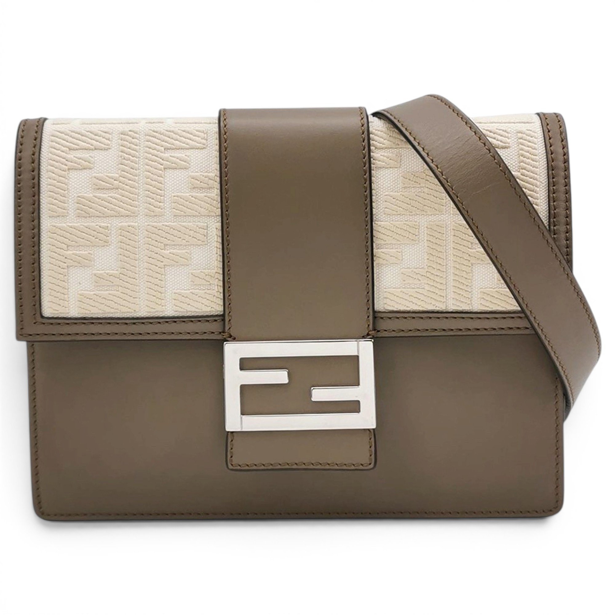 Baguette leather handbag