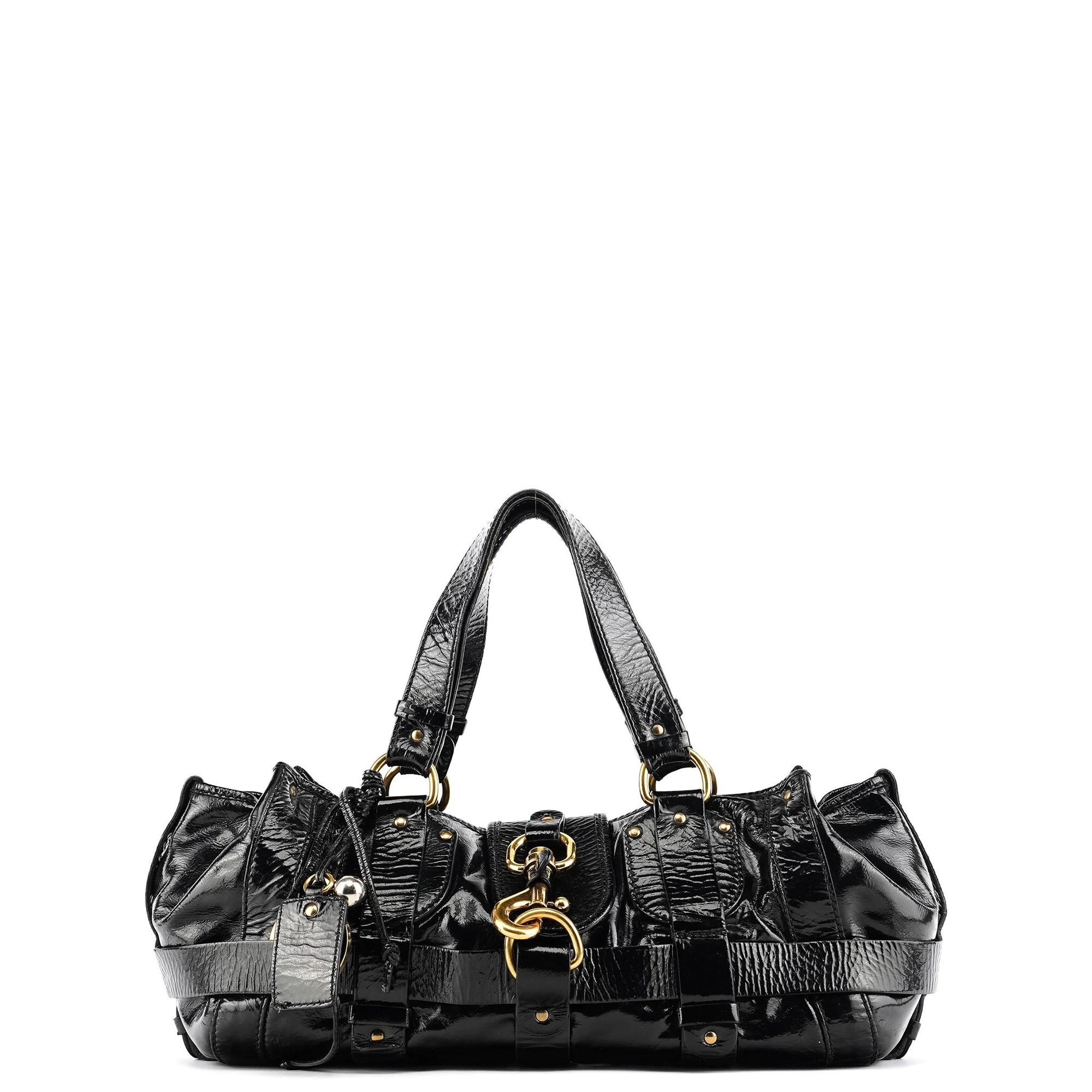 Kerala patent leather tote