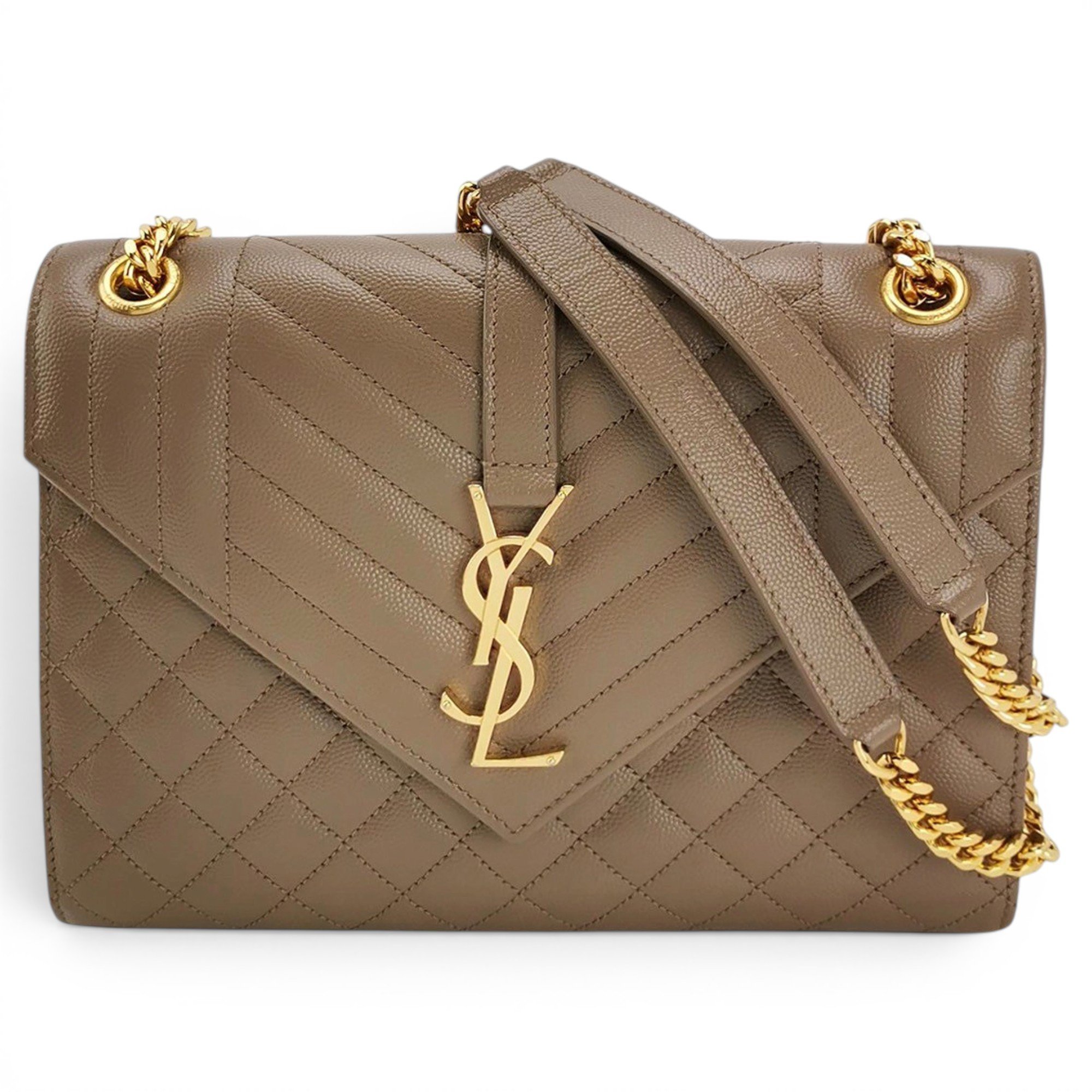 Envelope leather handbag