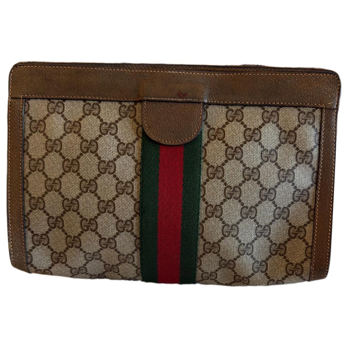 Ophidia leather clutch bag