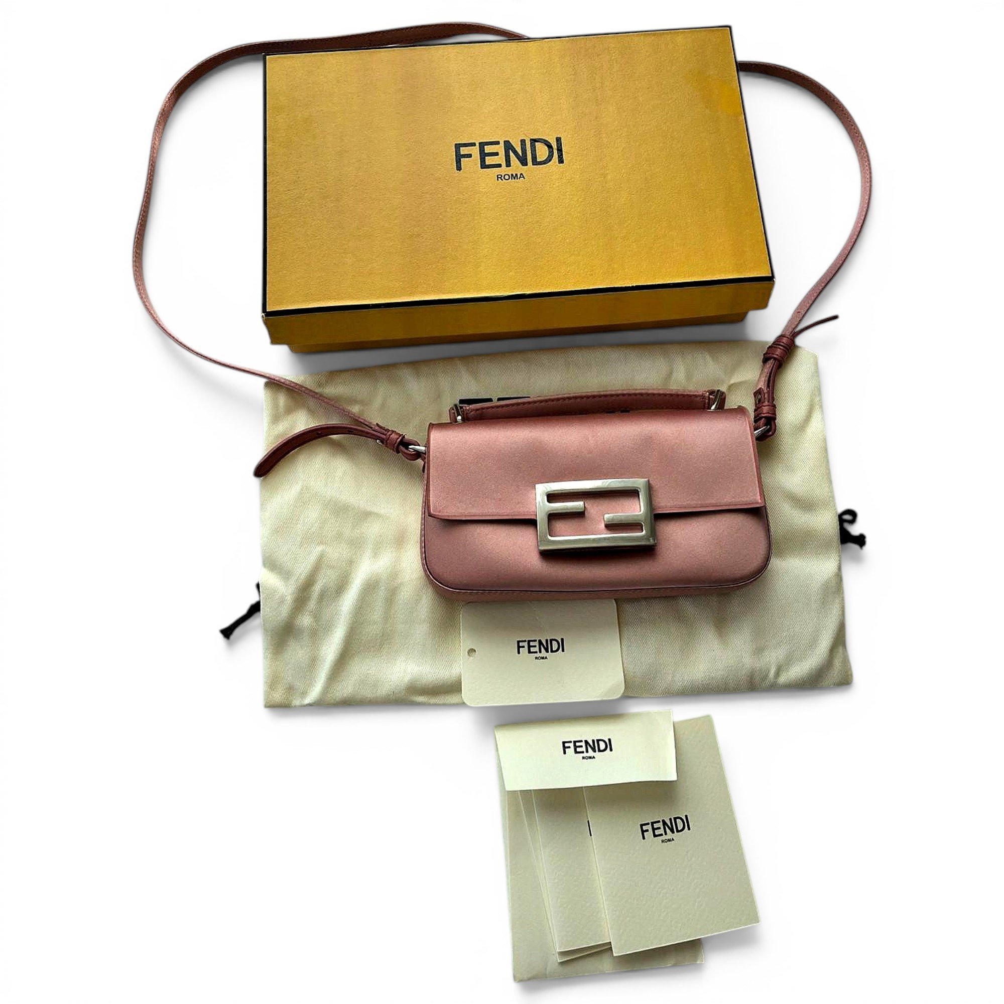 Baguette leather clutch bag