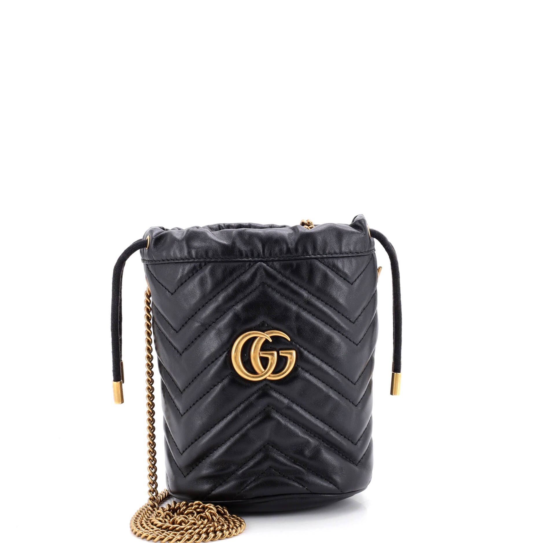GG Marmont Bucket Bag Matelasse Leather Mini