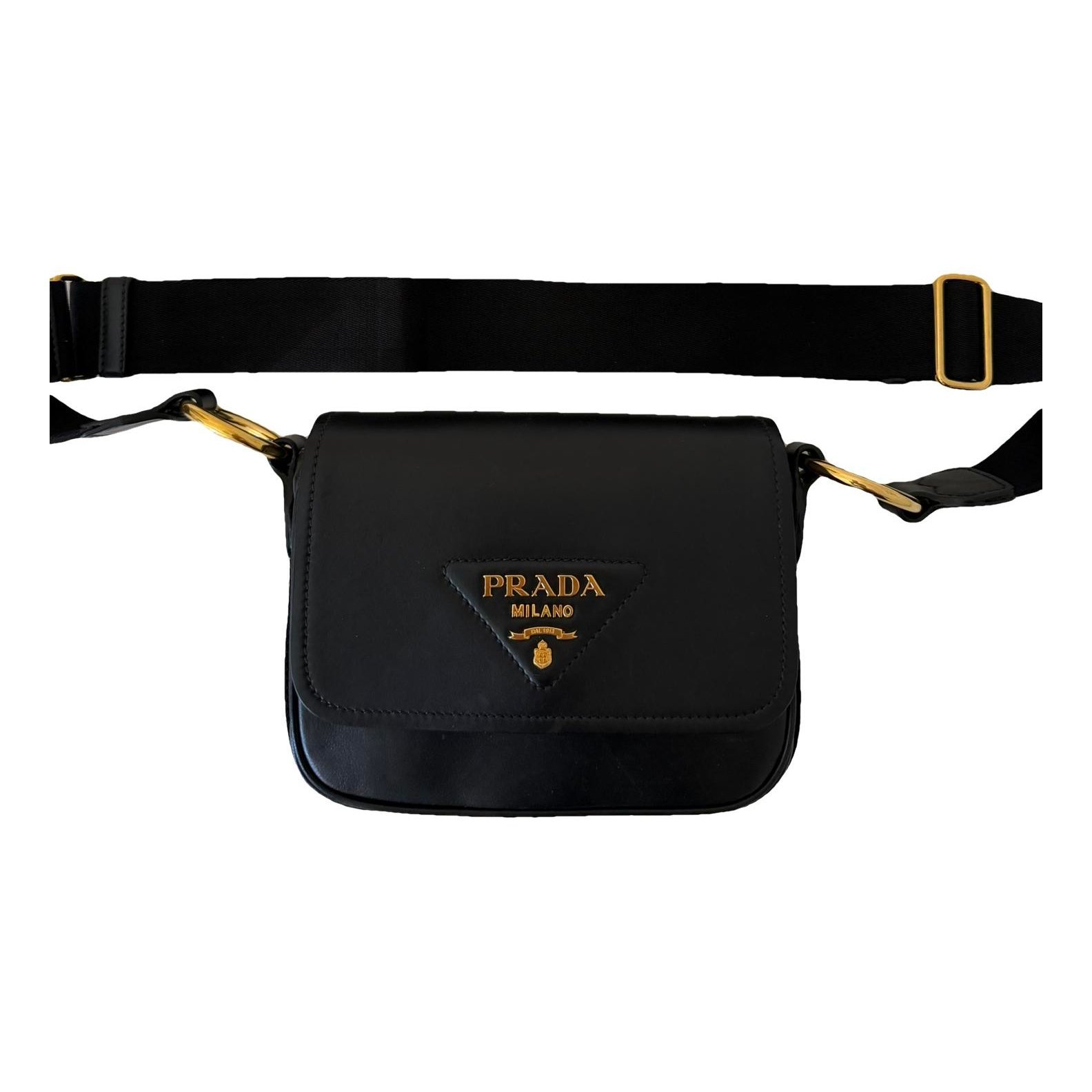 Leather clutch bag