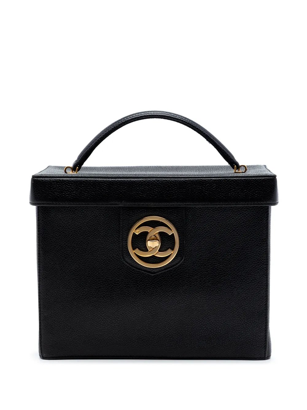 1994-1996 CC Caviar Turnlock Vanity Bag satchel
