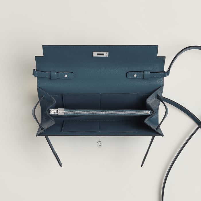 Bleu Tempête Kelly Classique to Go Wallet