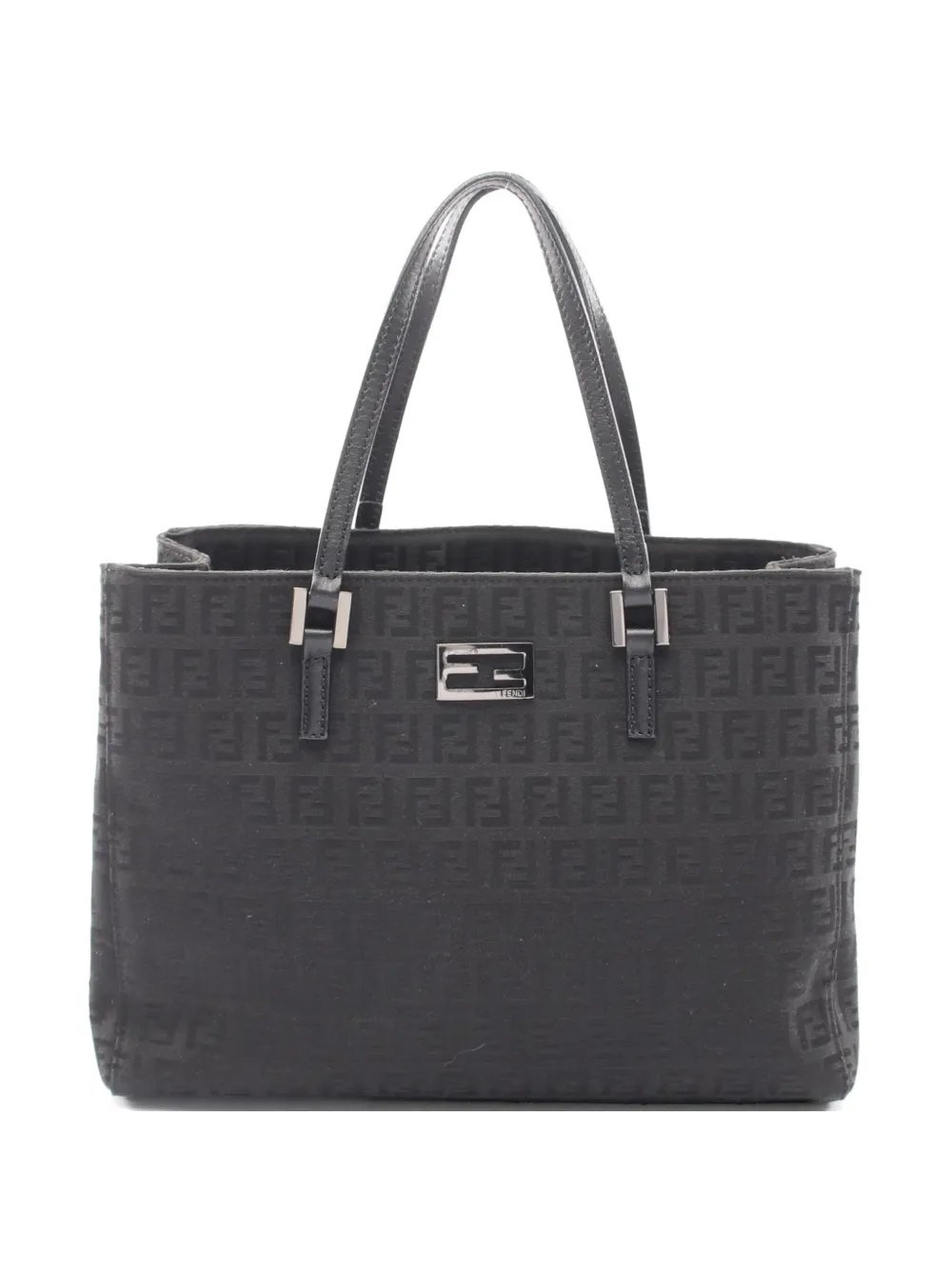 Fendi 2000s Zucchino logo-plaque tote bag