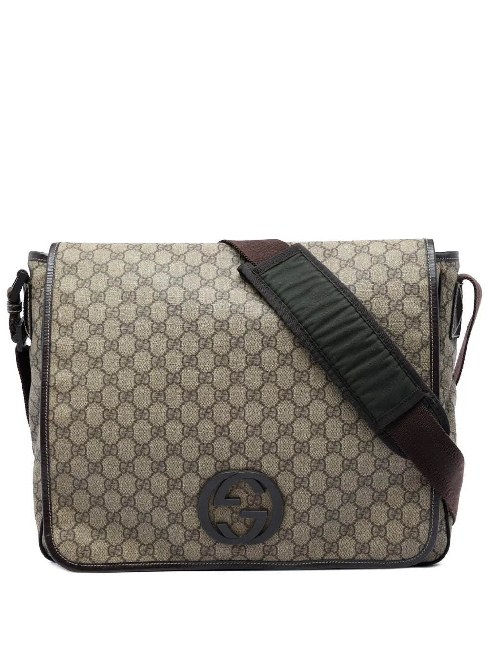 2016-2026 Large GG Supreme Interlocking G Messenger Bag crossbody bag