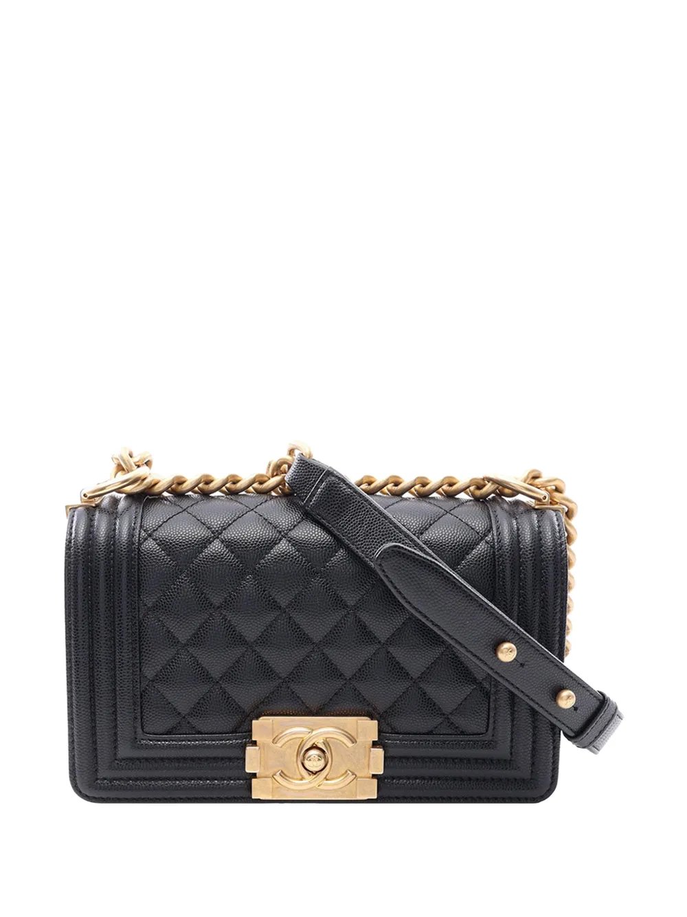 2021 Small Quilted Caviar Boy Flap crossbody bag