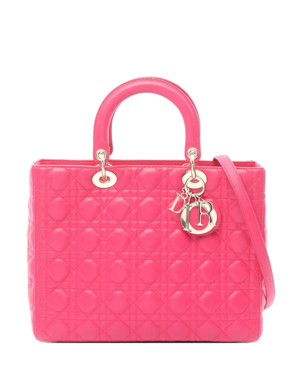2010s Lady Dior Cannage tote bag