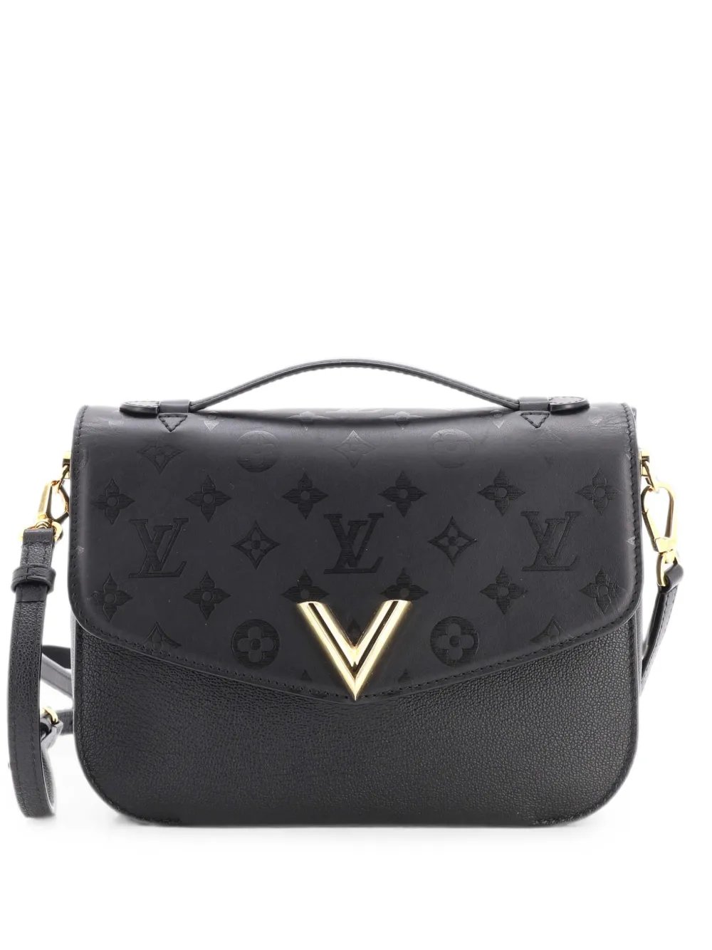 Very Messenger Monogram Leather shoulder bag