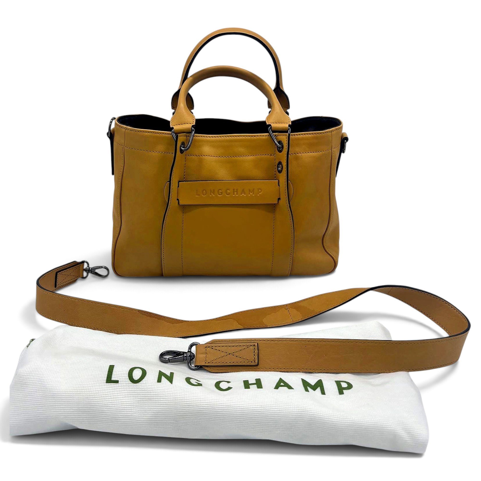 3D leather handbag