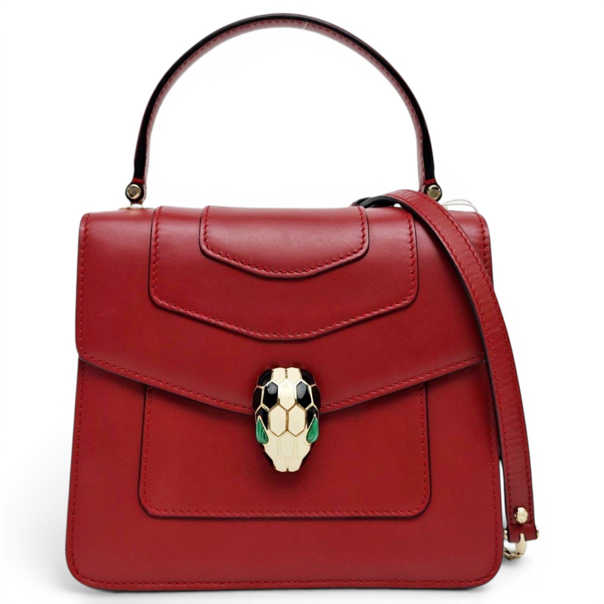Serpenti leather bag