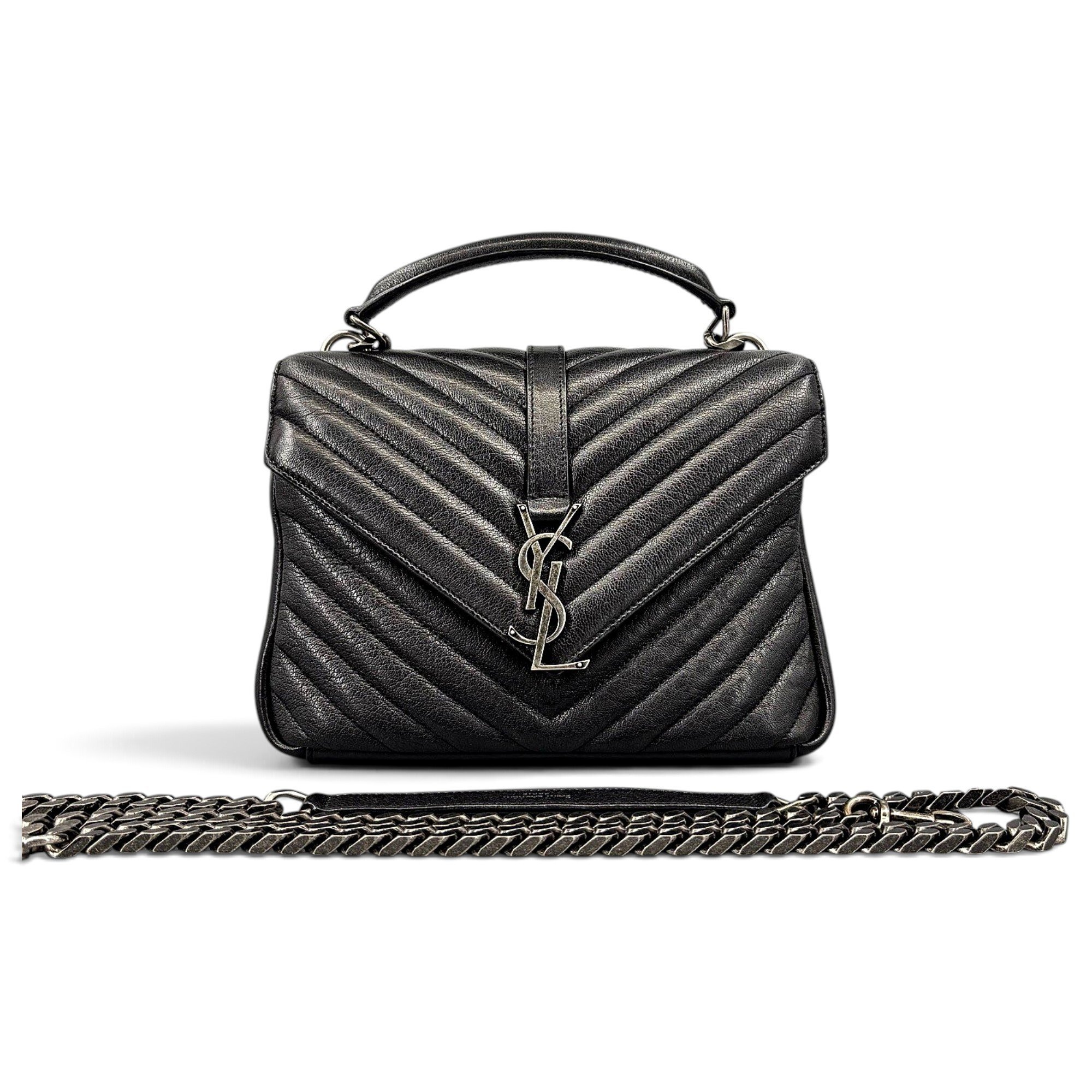 Collége monogramme leather handbag