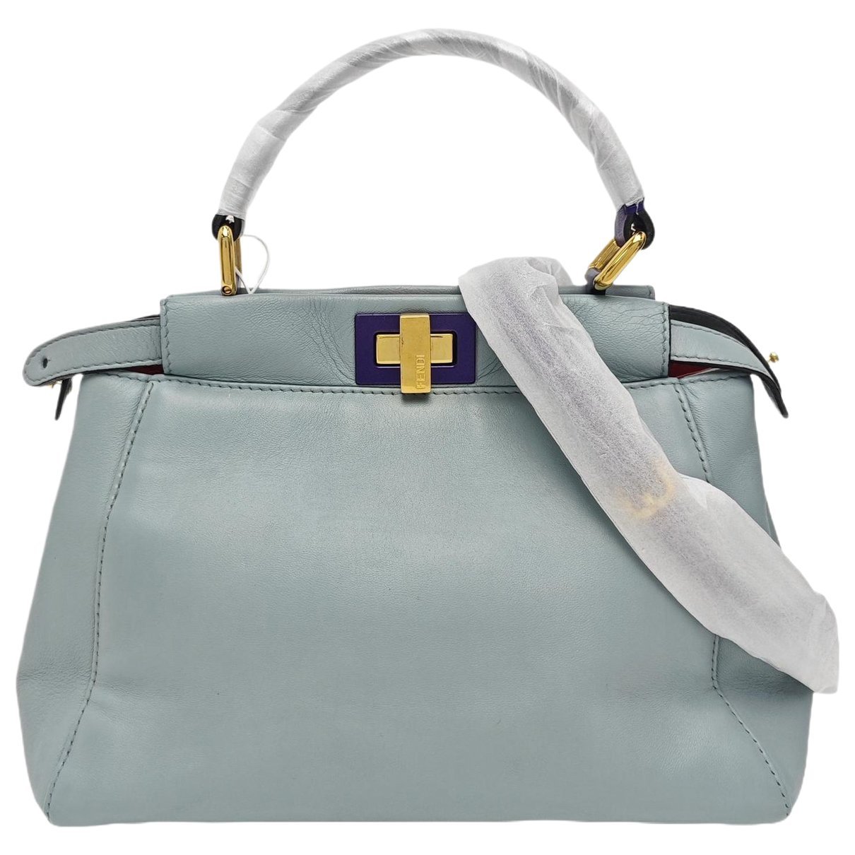 Peekaboo leather handbag