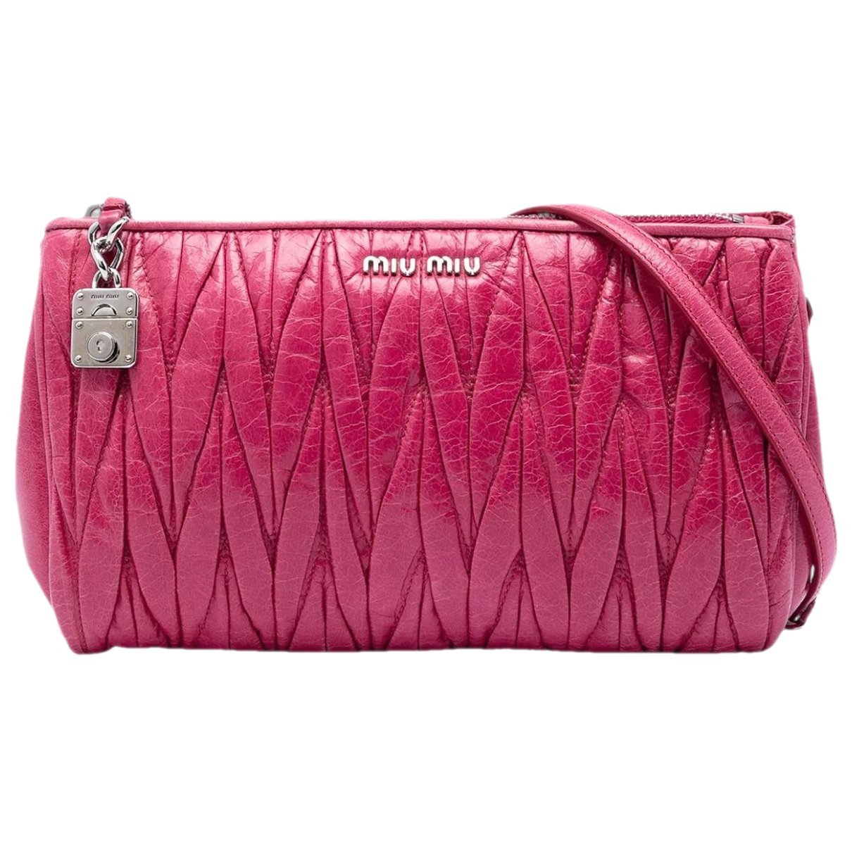 Matelassé leather crossbody bag