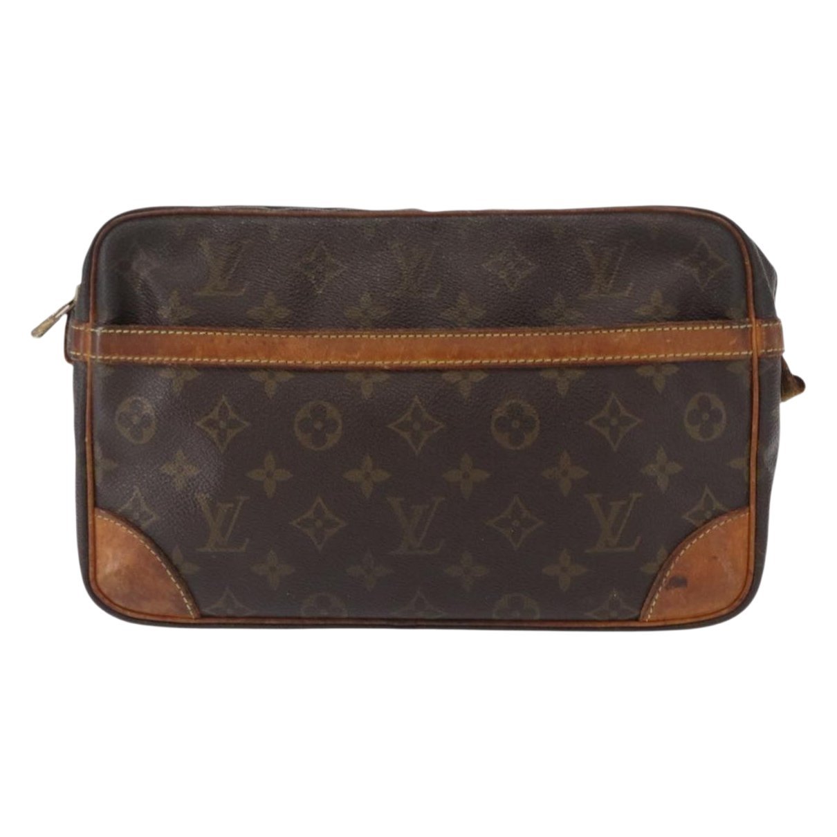 Leather clutch bag