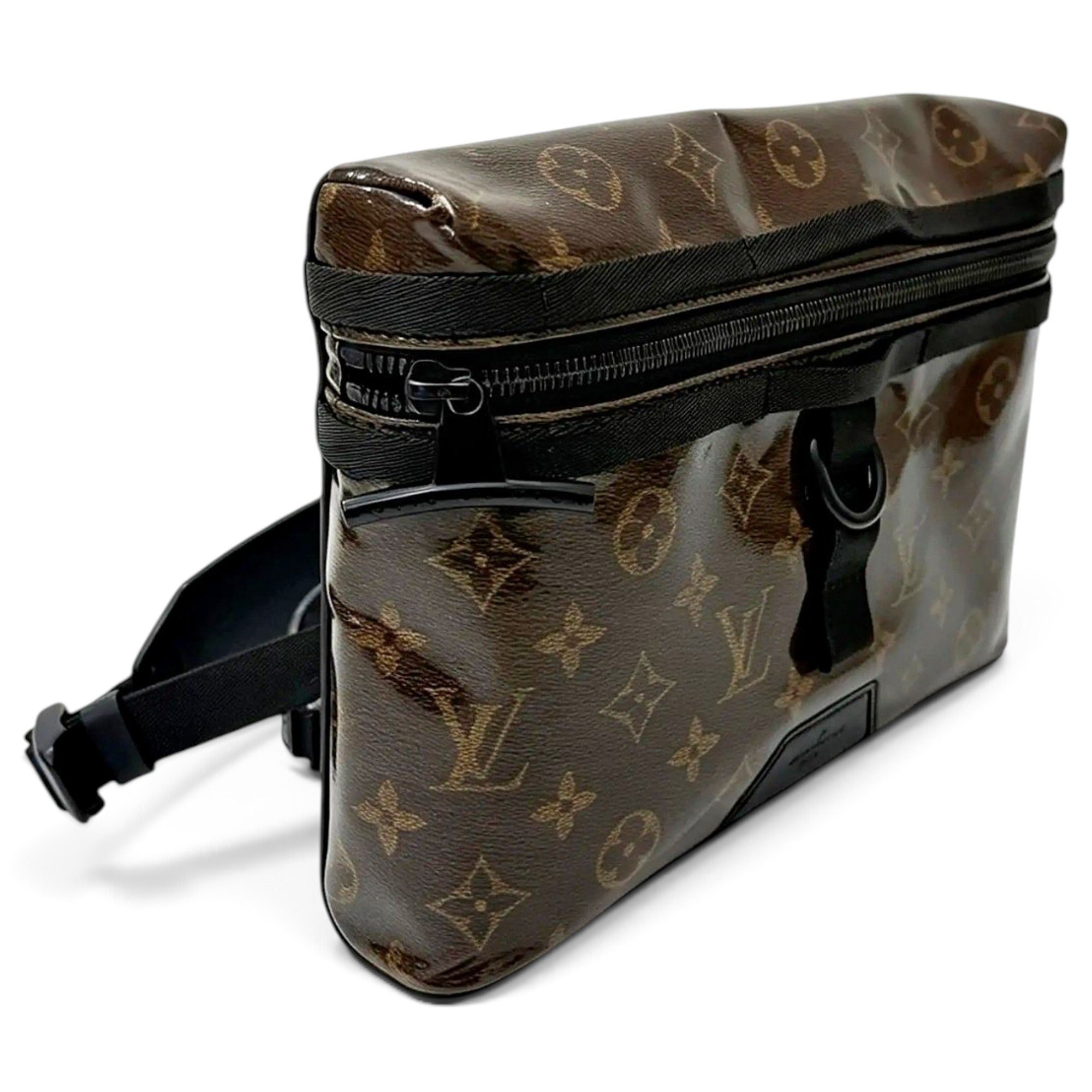 Vinyl crossbody bag