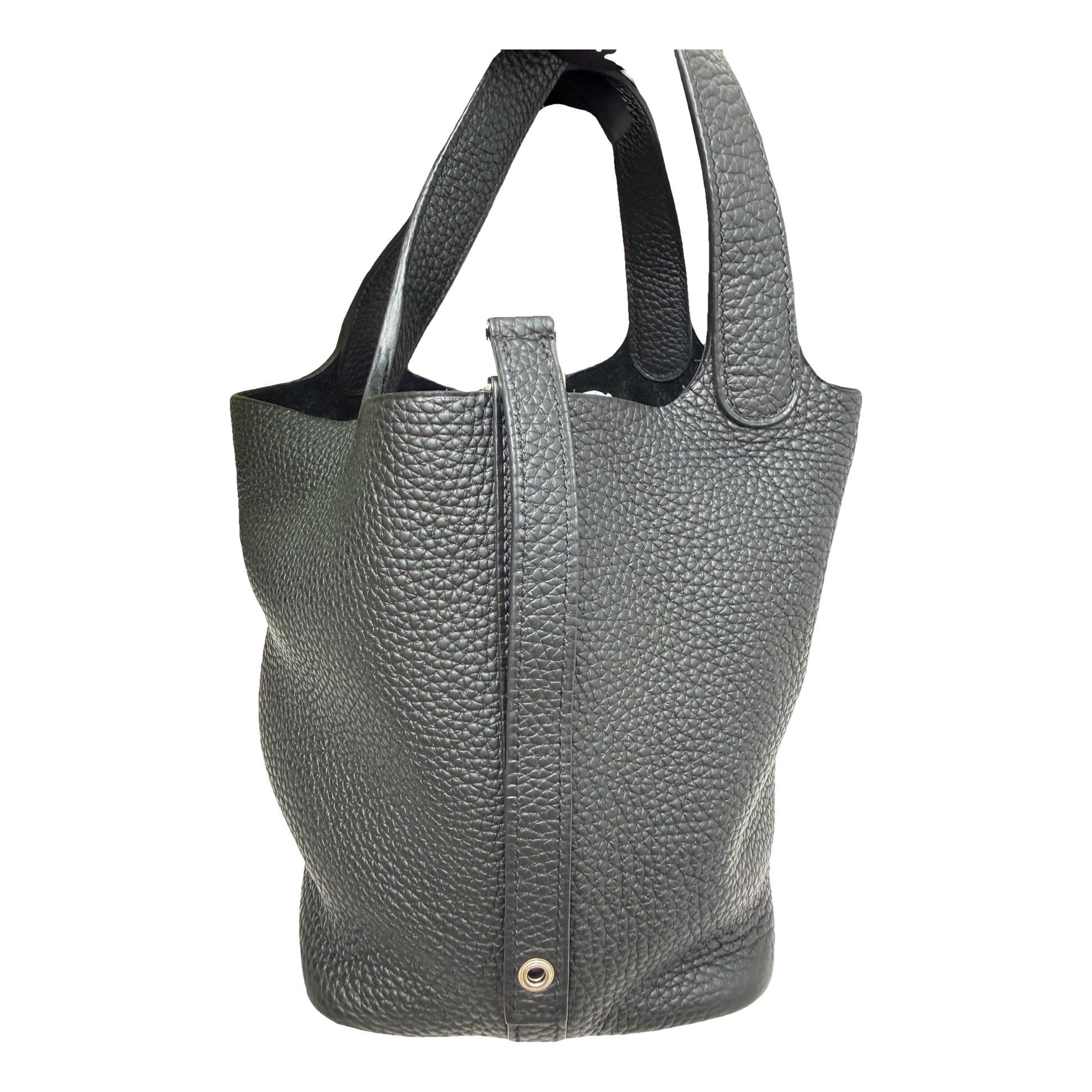 Hermes Picotin leather tote