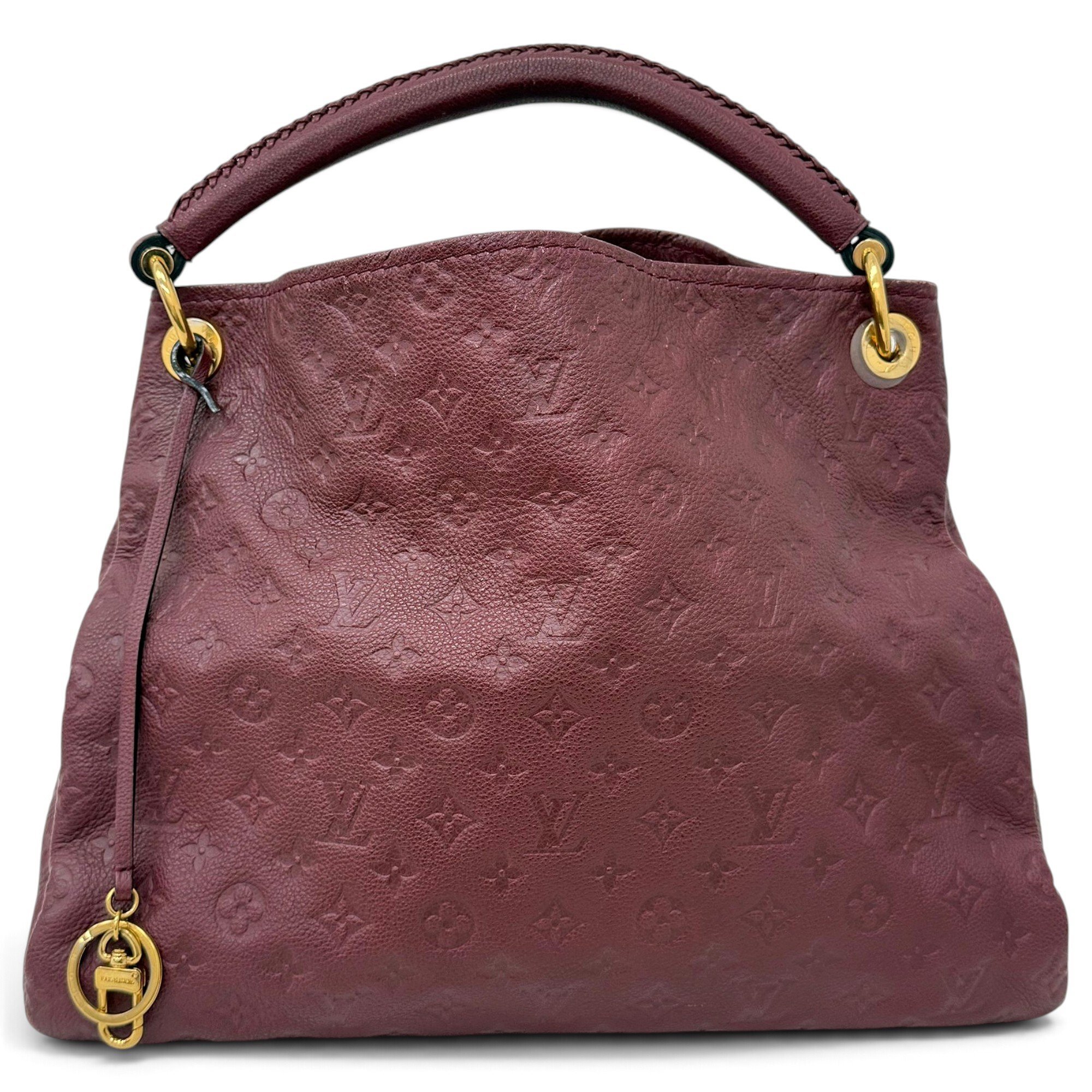 Artsy leather handbag