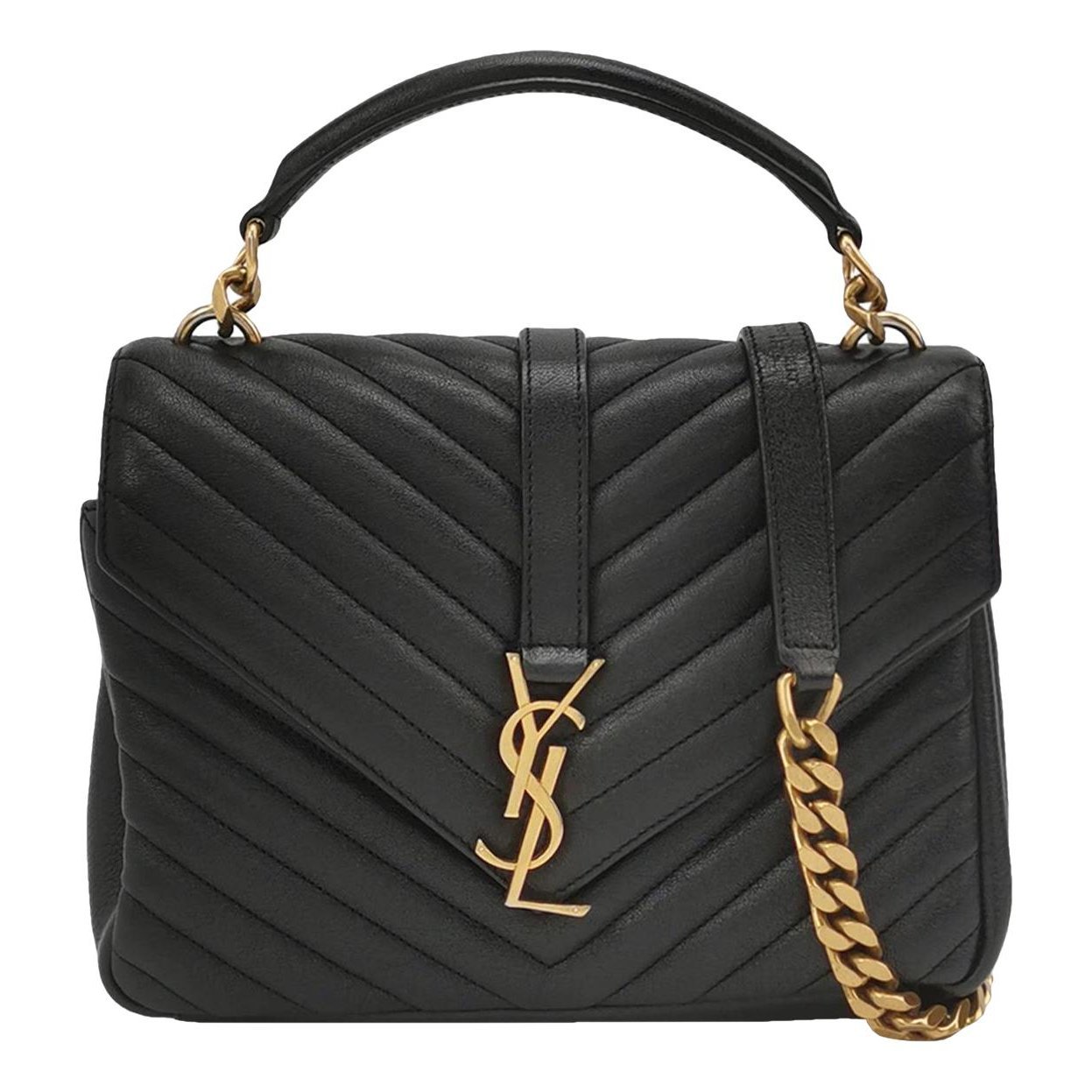 Collége monogramme leather handbag