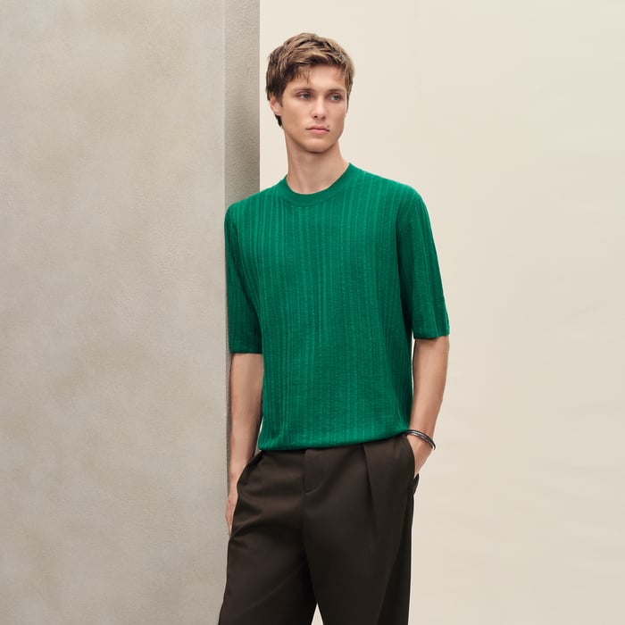 Menthe "Seersucker Pique" T-shirt