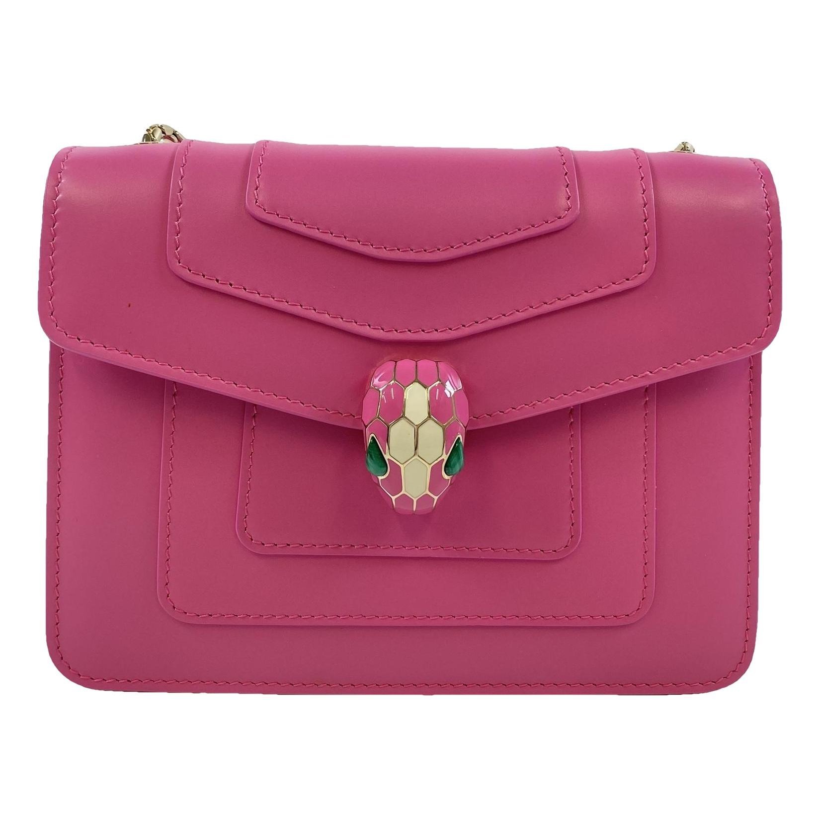 Serpenti leather handbag