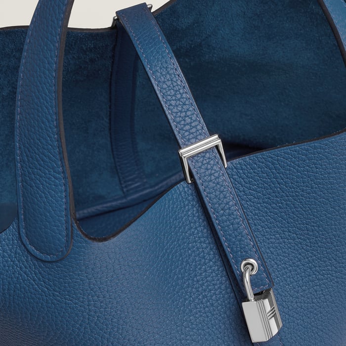 Bleu Tie Picotin Lock 22 Bag