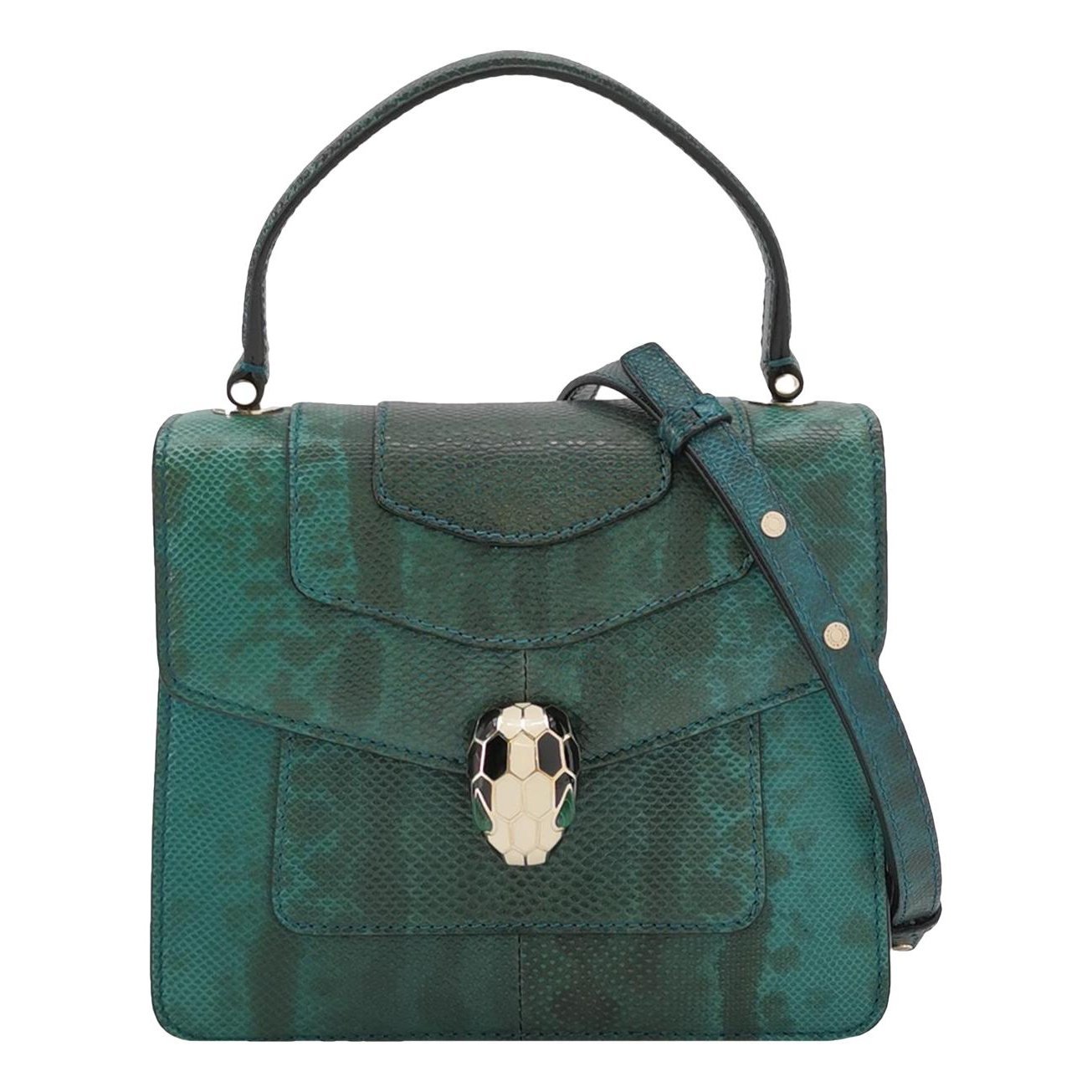 Serpenti leather handbag