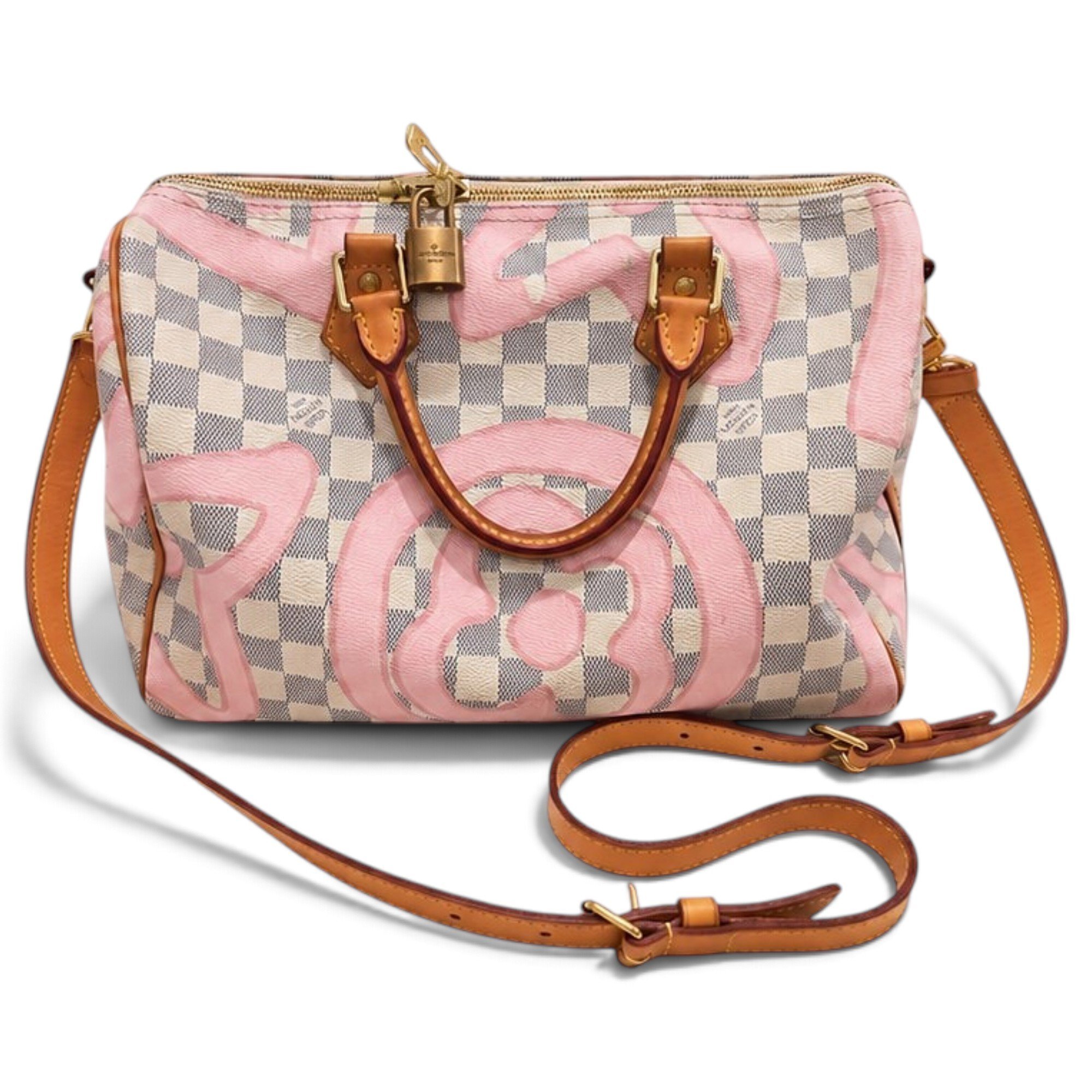 Louis Vuitton Speedy Bandoulière cloth crossbody bag
