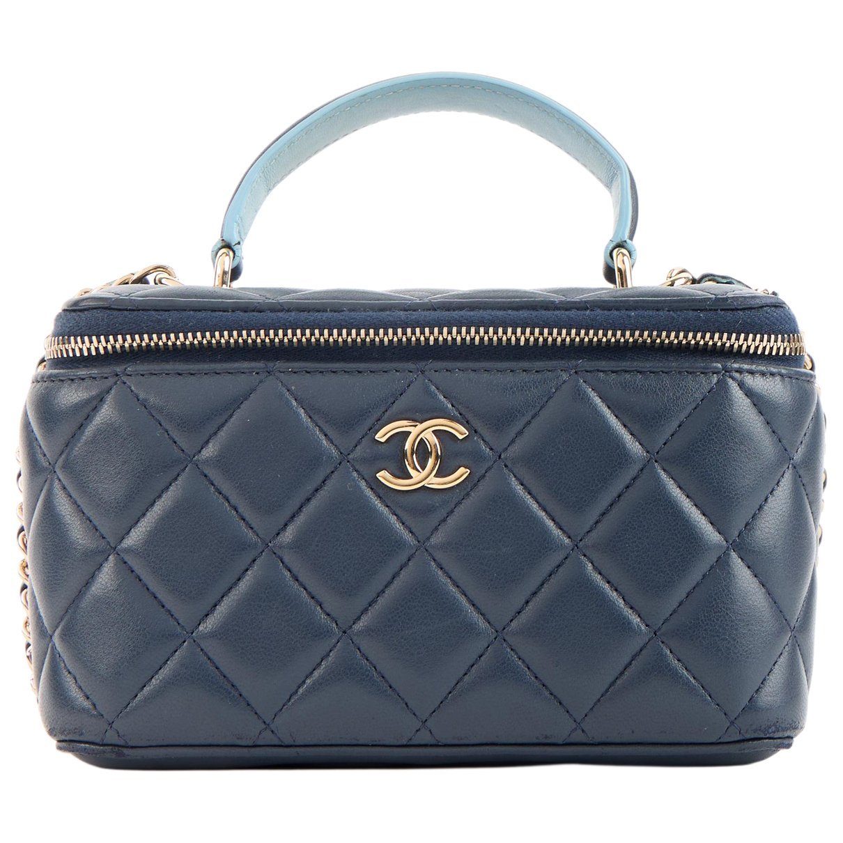 Vanity leather crossbody bag