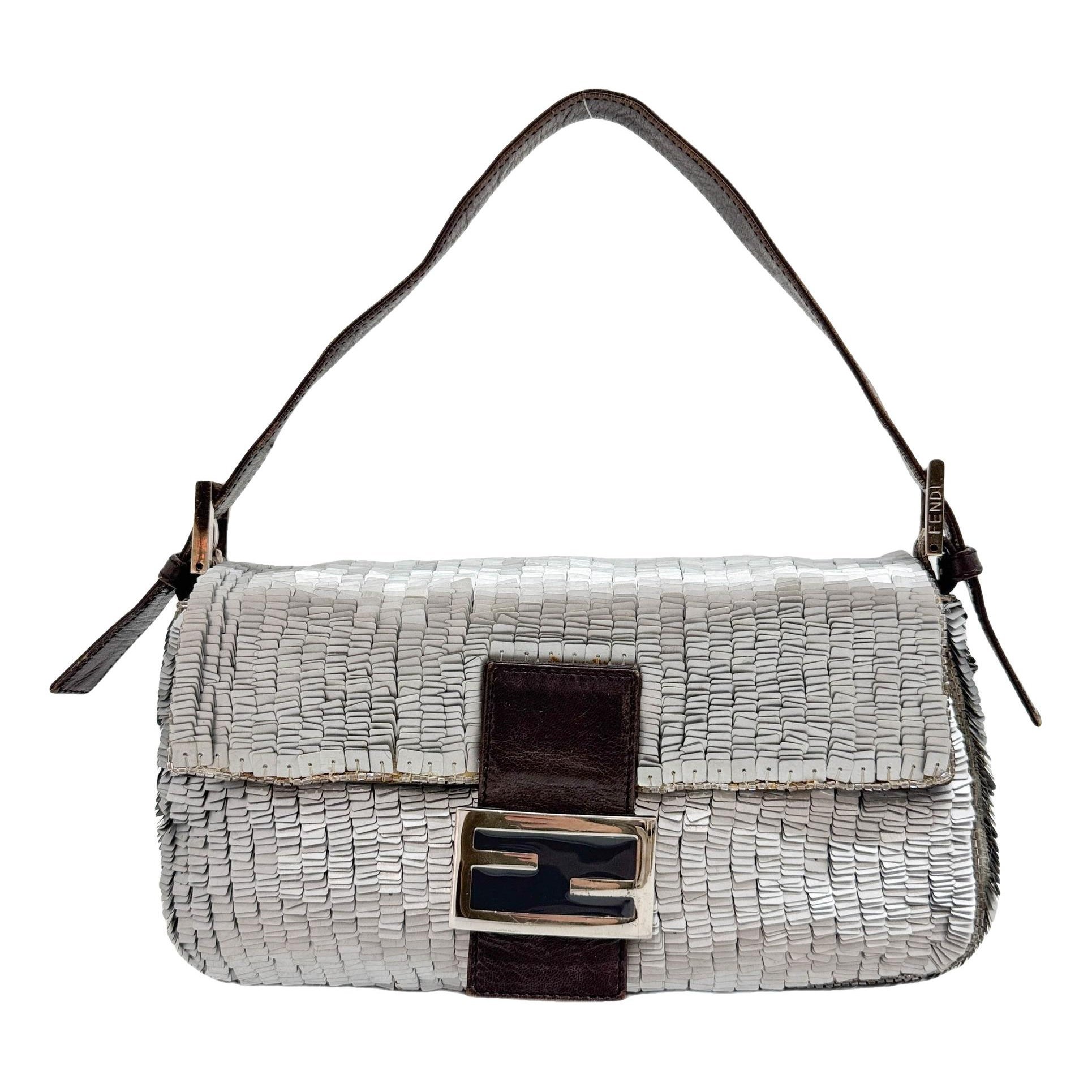 Baguette glitter handbag