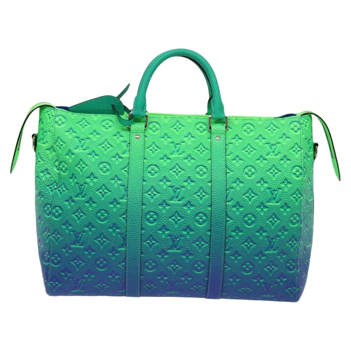 Keepall leather travel bag