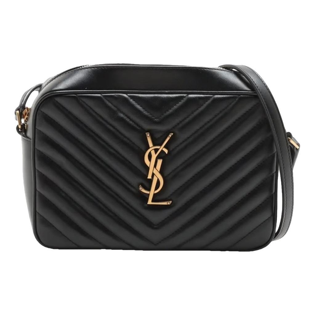 Camera Lou leather crossbody bag