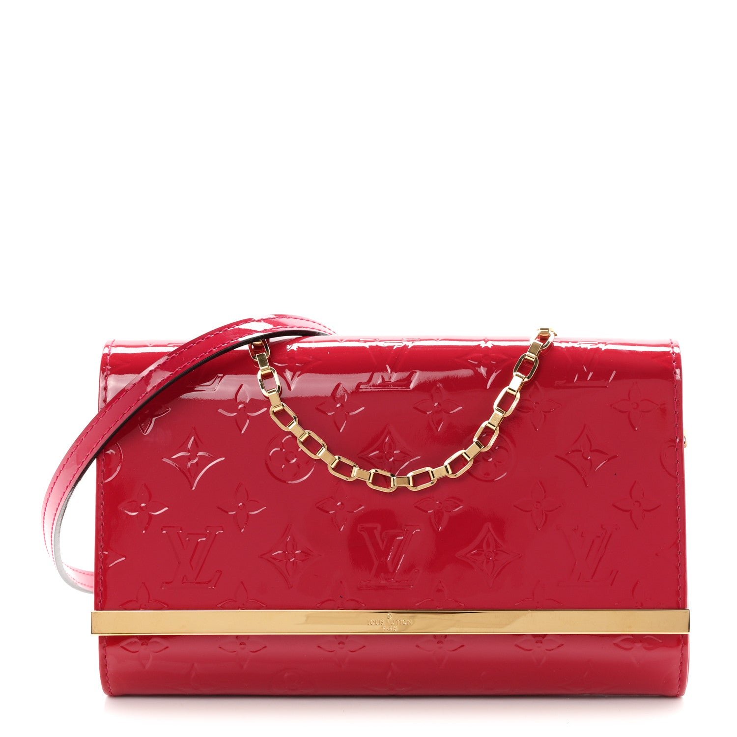 Louis Vuitton Vernis Ana Clutch Rose Indien