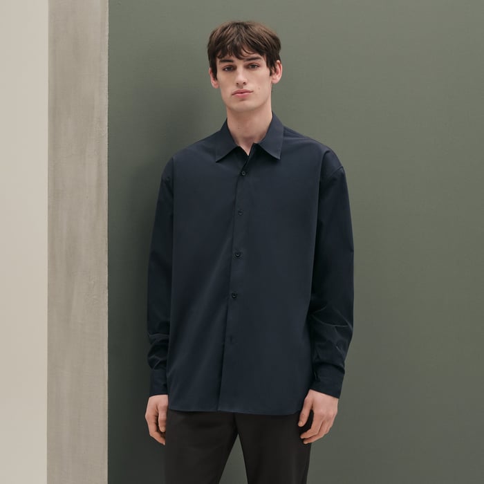 Marine "Double Devant" Boxy Fit Shirt