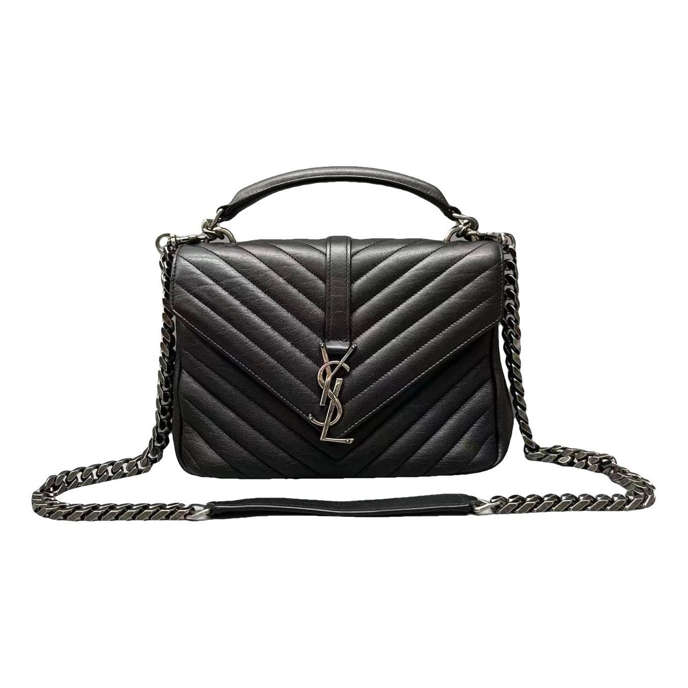 Collége monogramme leather handbag
