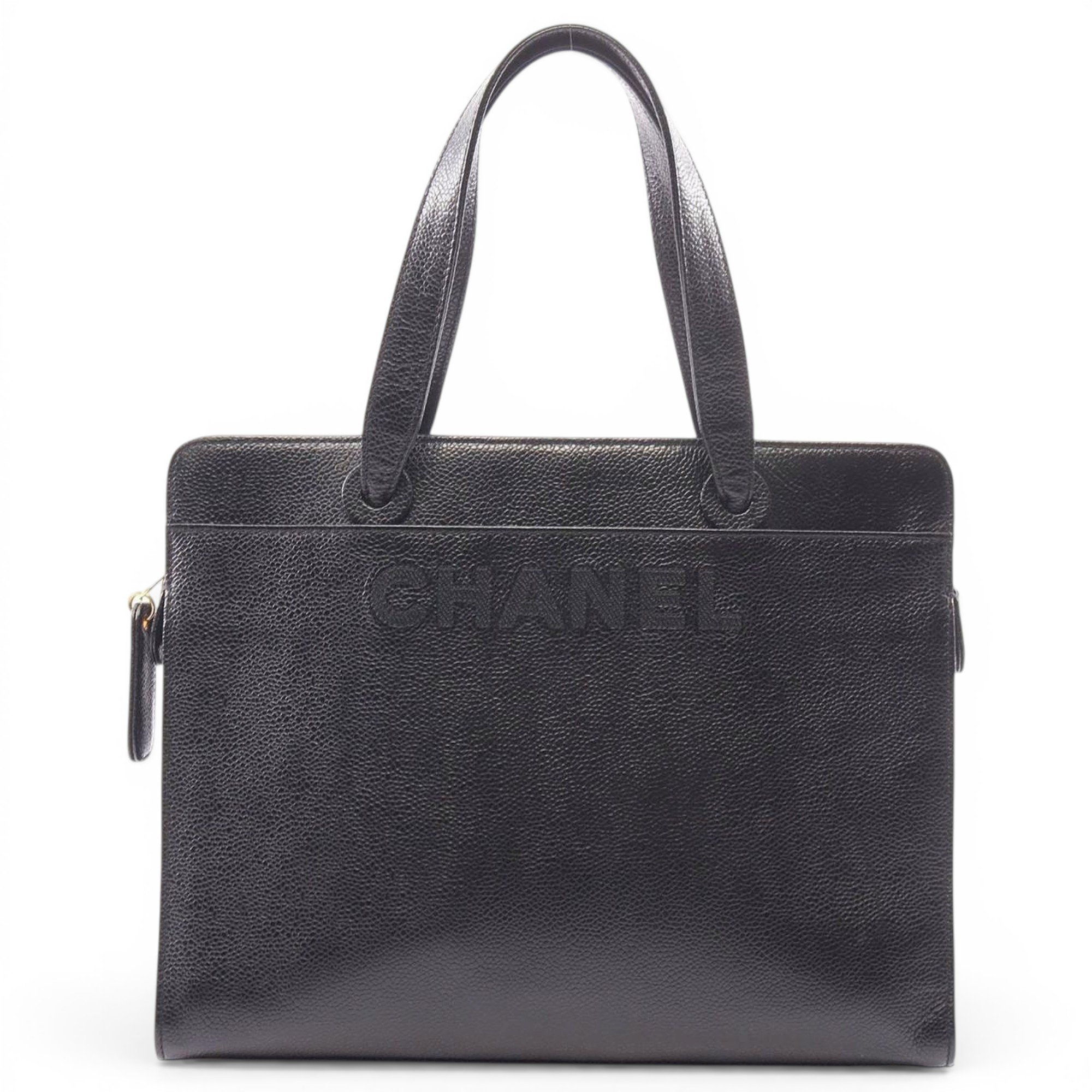 Leather tote