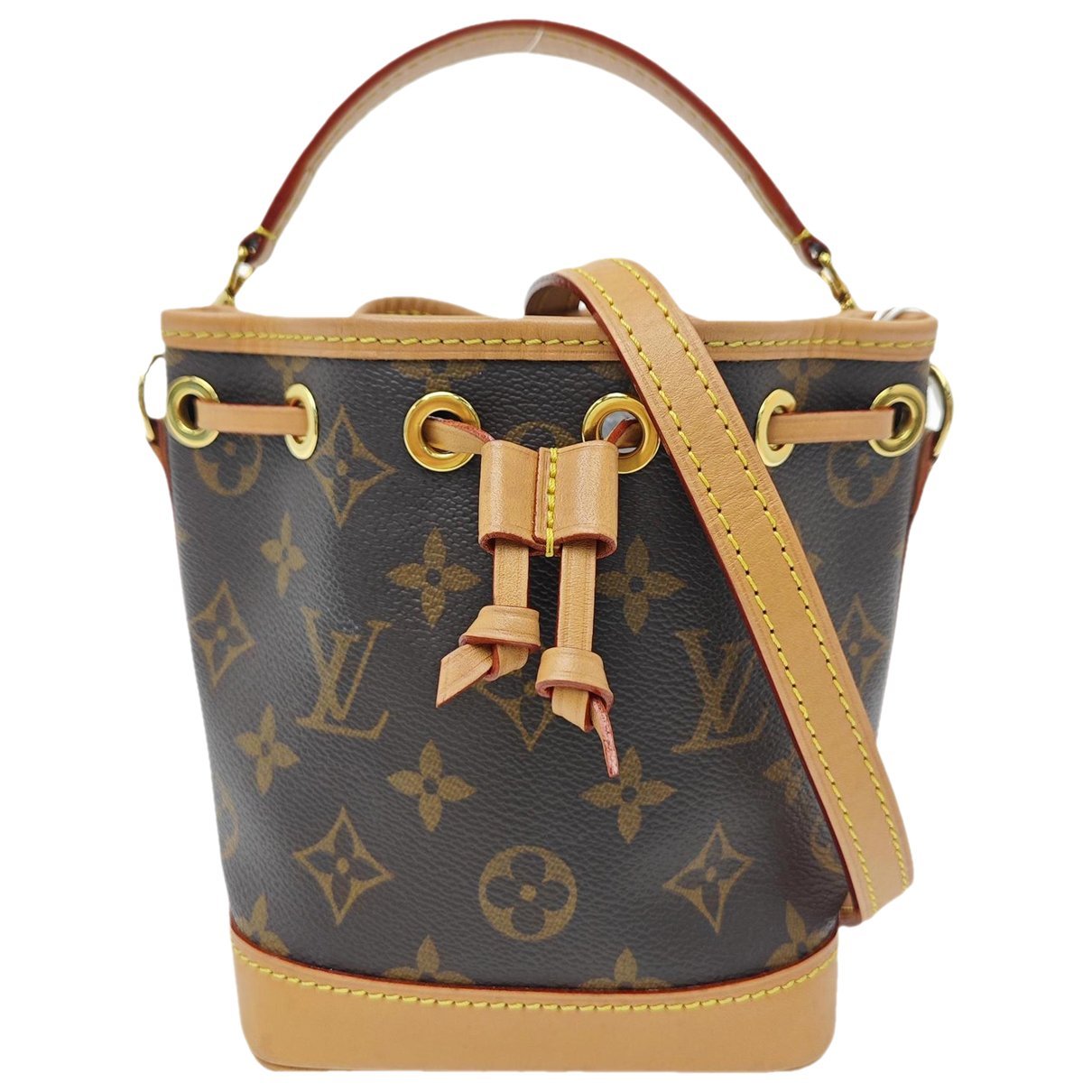 Nano Noé leather handbag