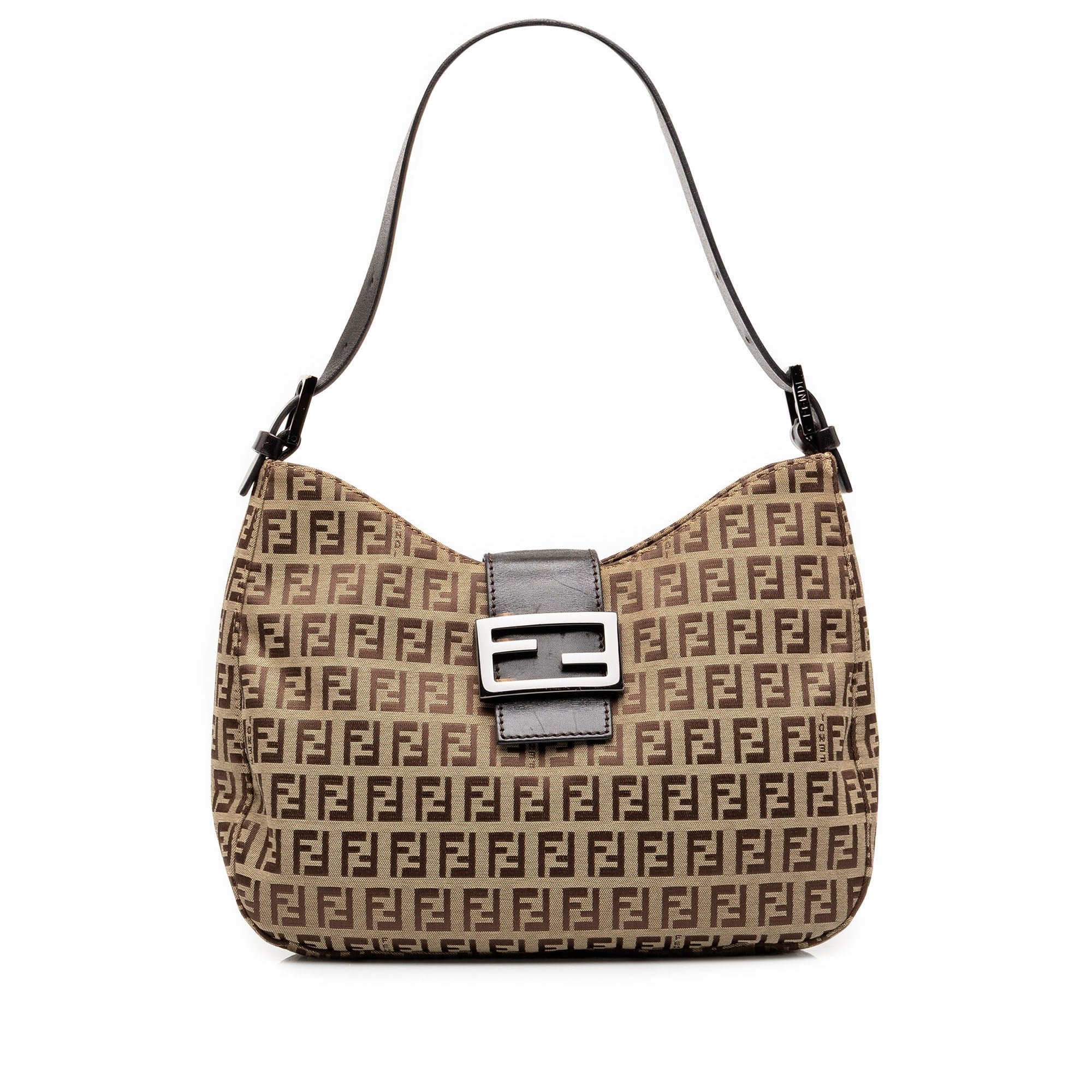 Pocket leather handbag