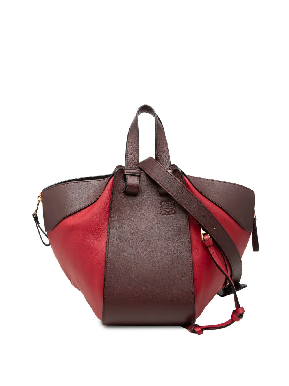 2017 Small Bicolor Calfskin Hammock Bag satchel