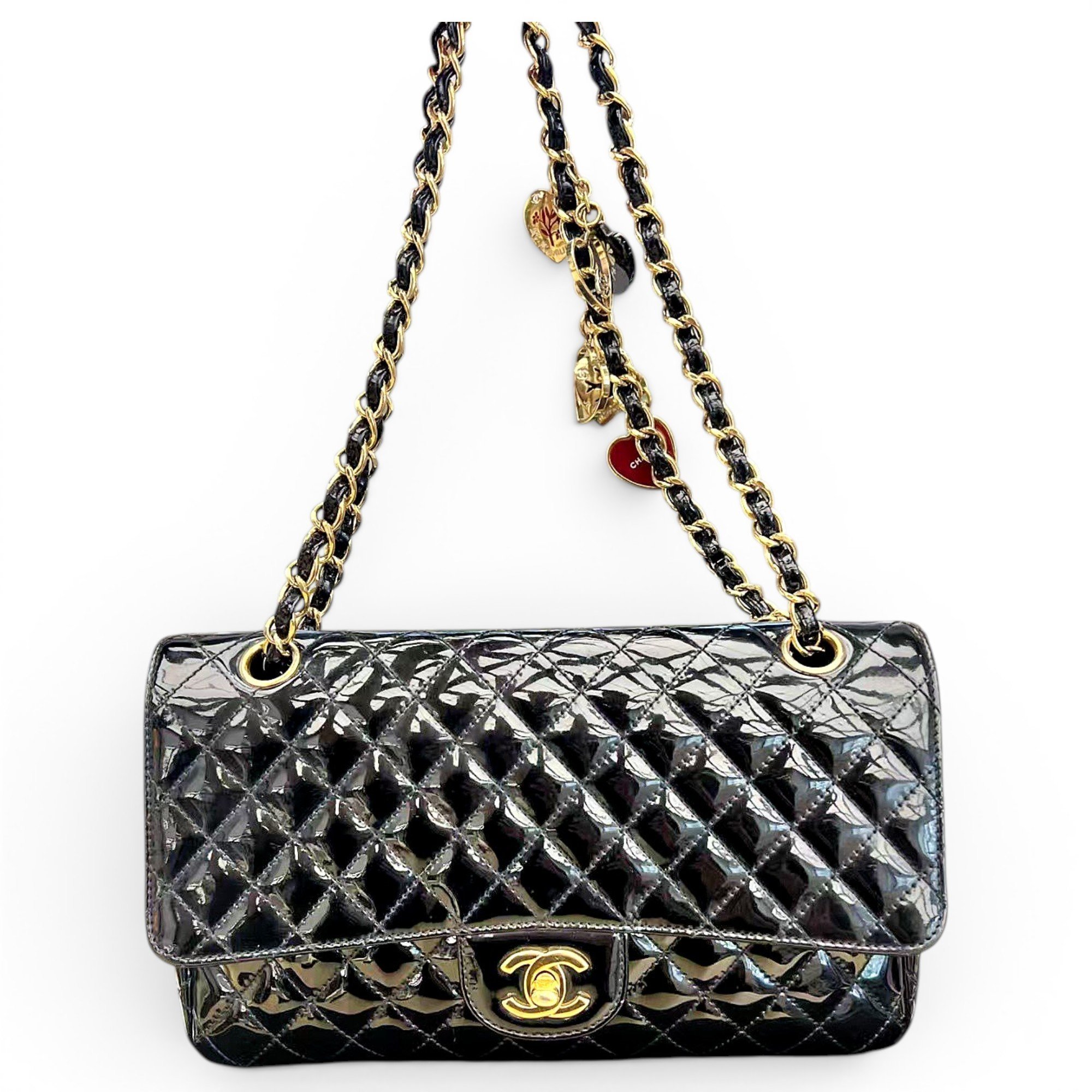 Timeless/Classique Valentine patent leather crossbody bag